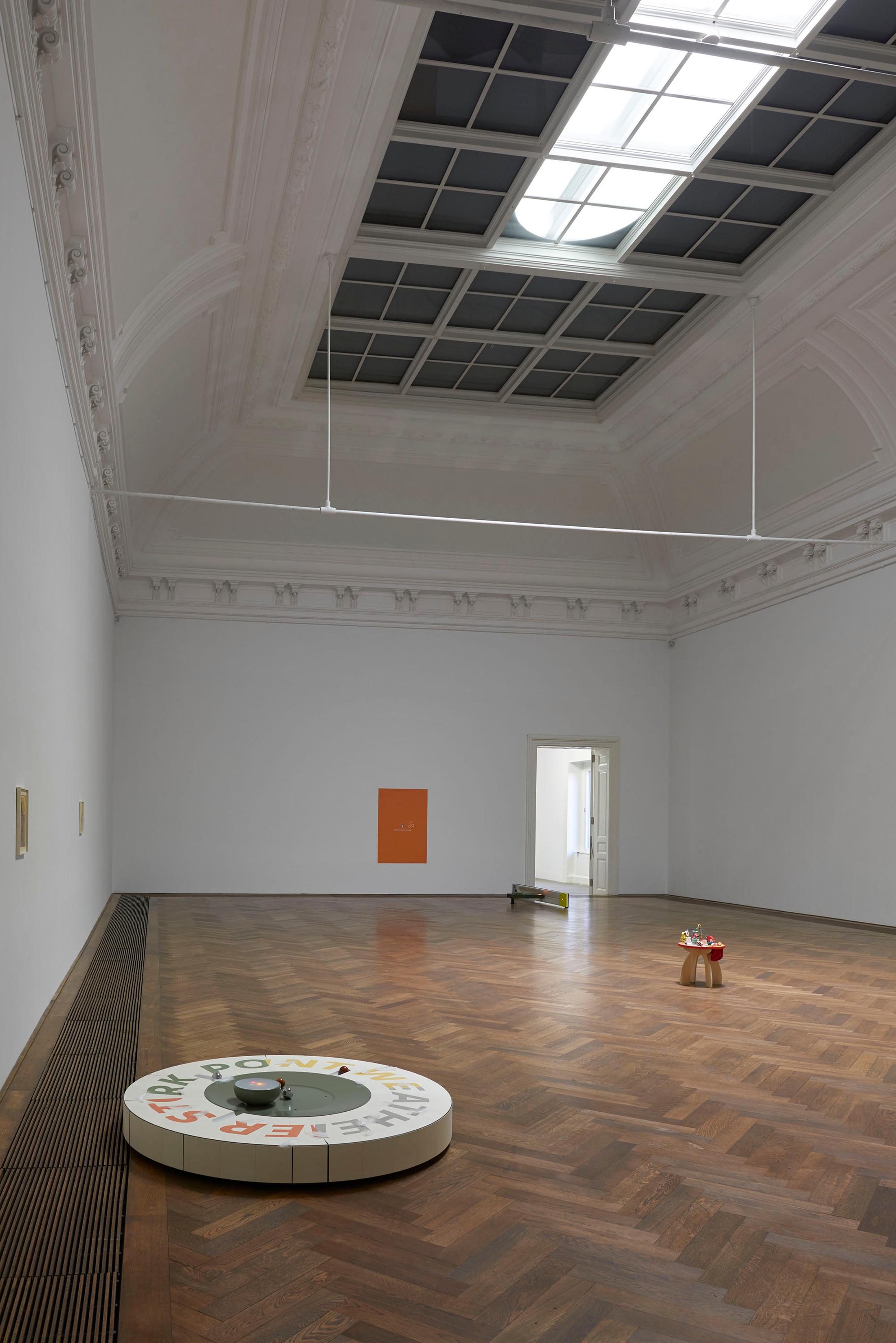 Exhibition View Camille Blatrix Soloshow «Standby Mice Station» at Kunsthalle Basel, Basel, 2020 / Photo: Philipp Hänger / Courtesy: the artist; Galerie Balice Hertling, Paris, and Andrew Kreps Gallery, New York