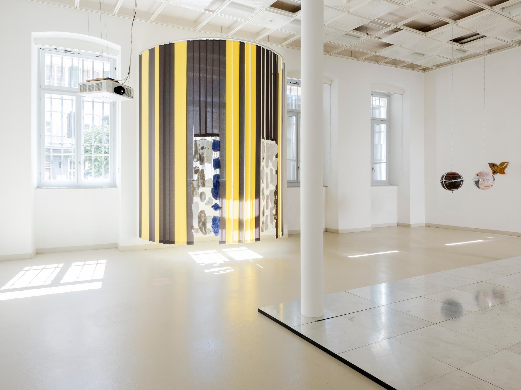 Exhibition View Camille Dumond Solo Show «Parallel Quarry (II)» at EAC Les Halles, Porrentruy, 2022 / Photo: Sebastian Verdon / Courtesy: the artist and EAC Les Halles