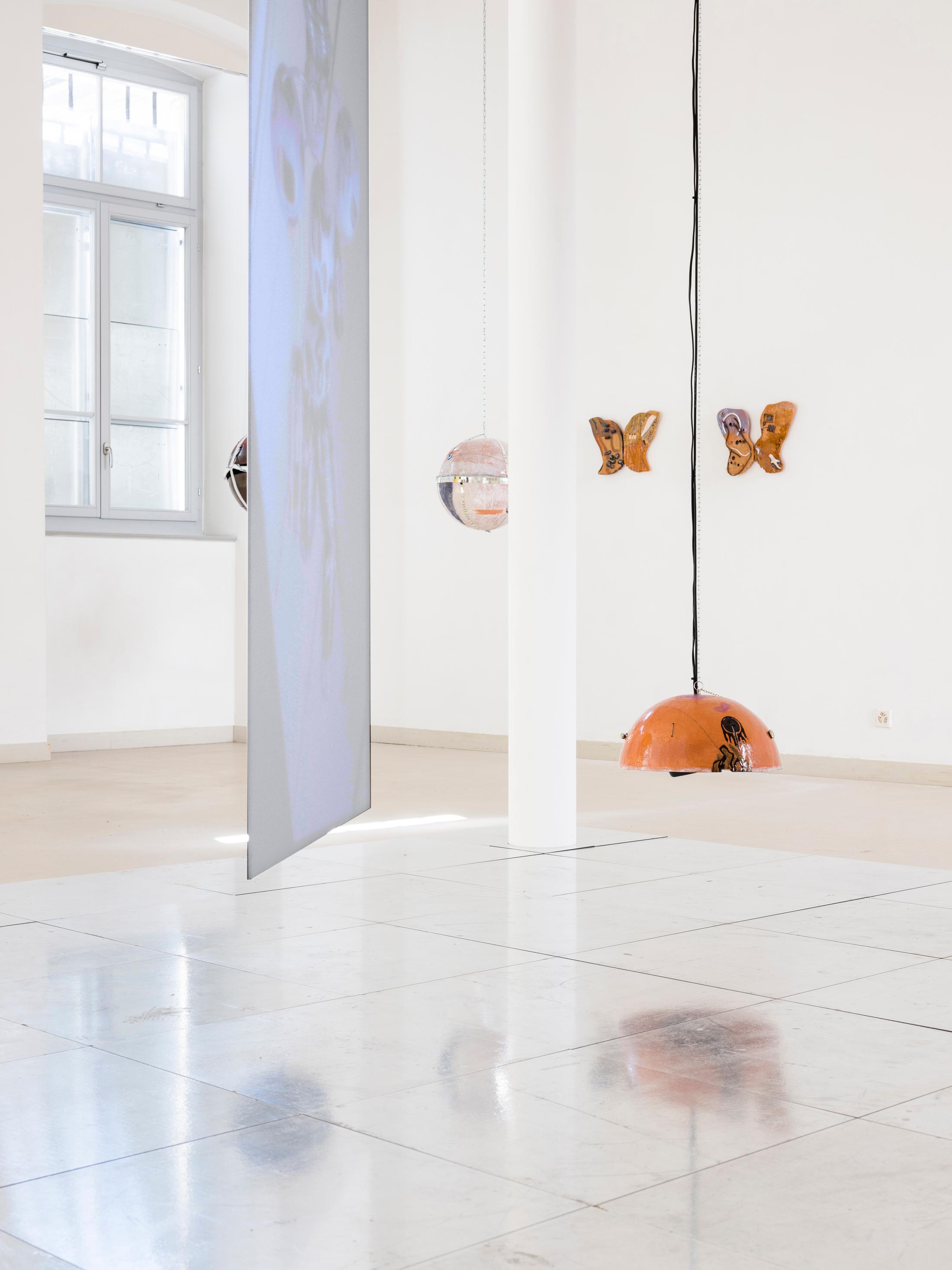 Exhibition View Camille Dumond Solo Show «Parallel Quarry (II)» at EAC Les Halles, Porrentruy, 2022 / Photo: Sebastian Verdon / Courtesy: the artist and EAC Les Halles