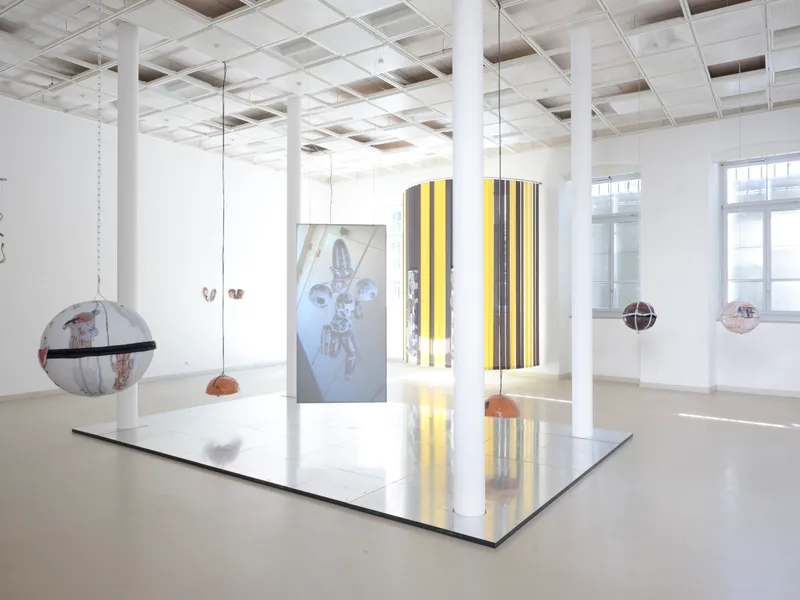 Exhibition View Camille Dumond Solo Show «Parallel Quarry (II)» at EAC Les Halles, Porrentruy, 2022 / Photo: Sebastian Verdon / Courtesy: the artist and EAC Les Halles