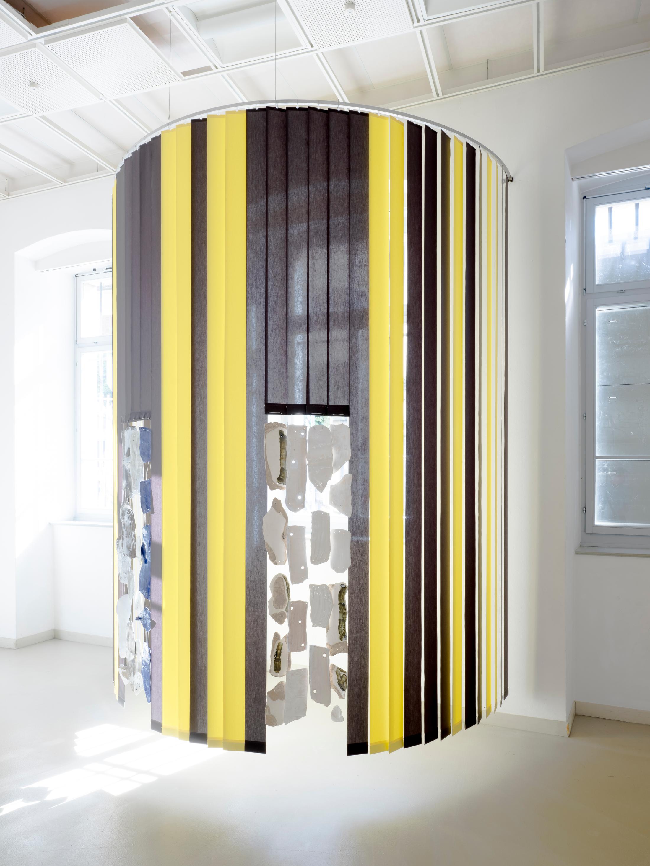 Exhibition View Camille Dumond Solo Show «Parallel Quarry (II)» at EAC Les Halles, Porrentruy, 2022 / Photo: Sebastian Verdon / Courtesy: the artist and EAC Les Halles