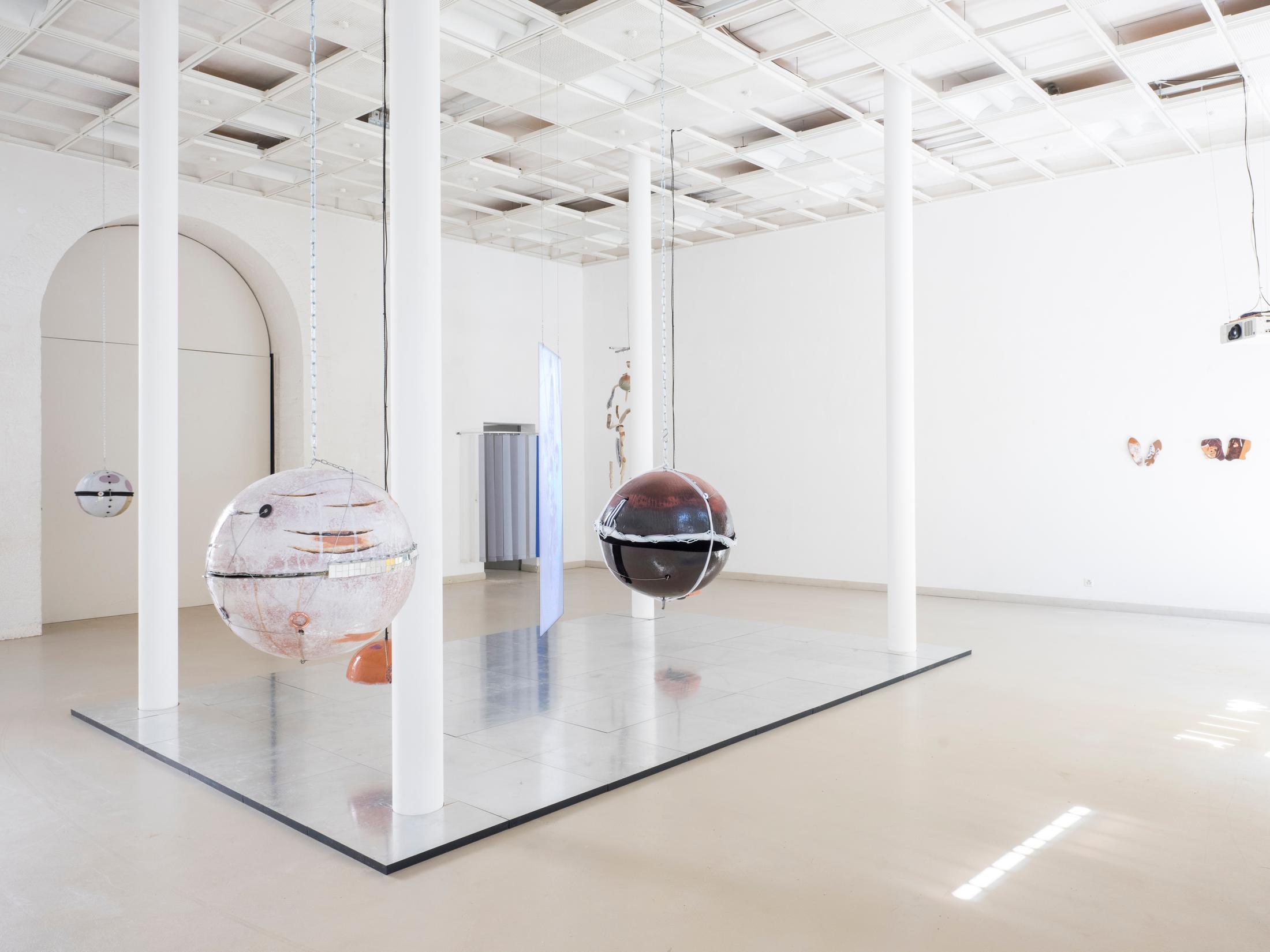 Exhibition View Camille Dumond Solo Show «Parallel Quarry (II)» at EAC Les Halles, Porrentruy, 2022 / Photo: Sebastian Verdon / Courtesy: the artist and EAC Les Halles