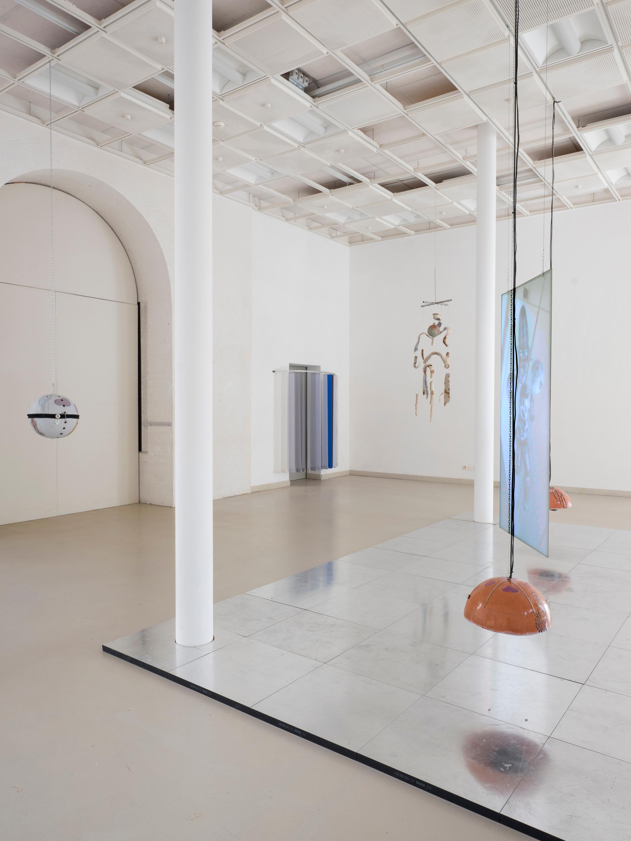 Exhibition View Camille Dumond Solo Show «Parallel Quarry (II)» at EAC Les Halles, Porrentruy, 2022 / Photo: Sebastian Verdon / Courtesy: the artist and EAC Les Halles