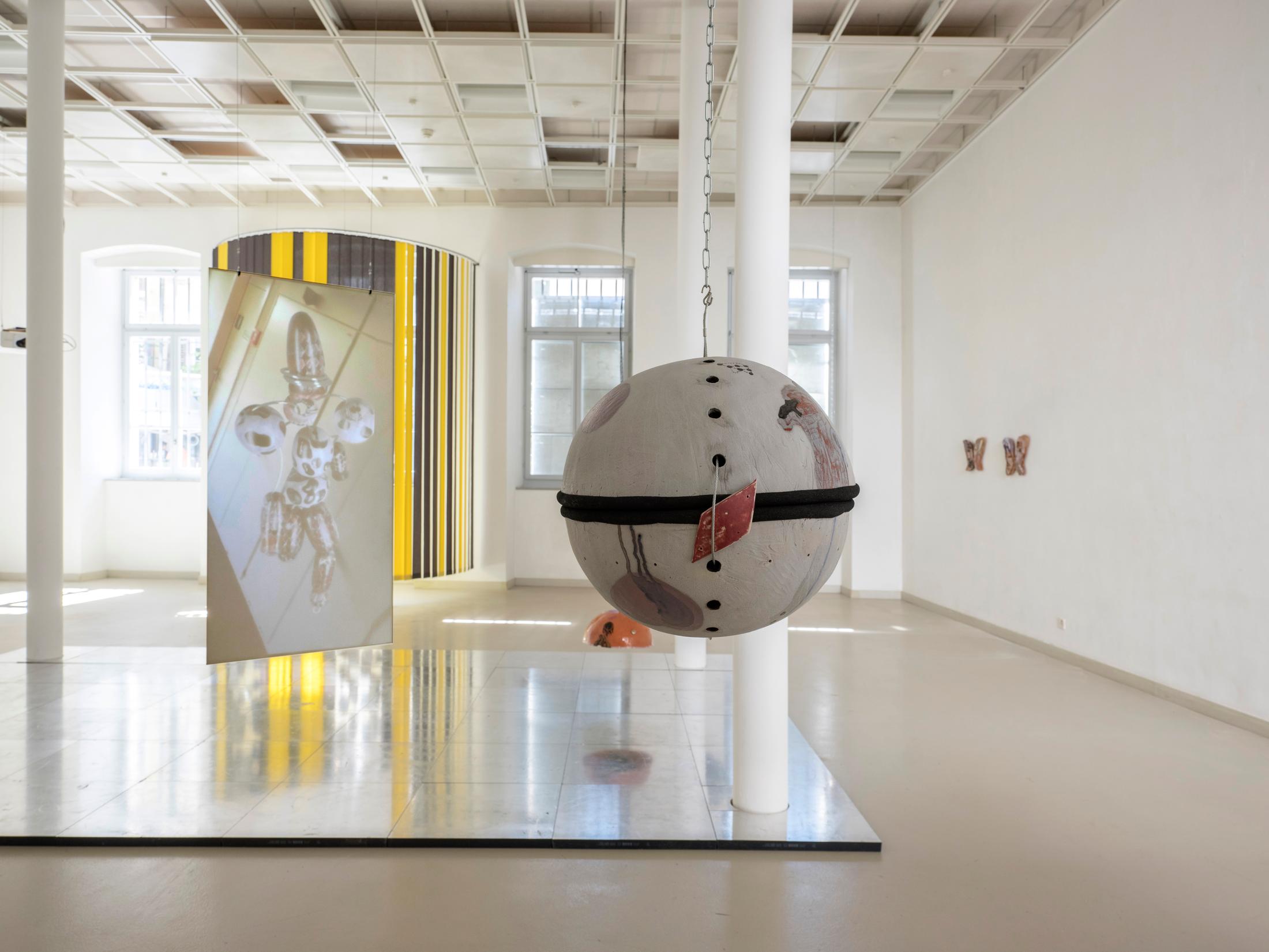 Exhibition View Camille Dumond Solo Show «Parallel Quarry (II)» at EAC Les Halles, Porrentruy, 2022 / Photo: Sebastian Verdon / Courtesy: the artist and EAC Les Halles