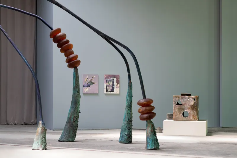 Exhibition View Camille Henrot Solo Show «Sweet Days of Discipline» at LOK by Kunstmuseum St. Gallen, St. Gallen, 2023 / Photo: Sebastian Stadler / Courtesy: the artist