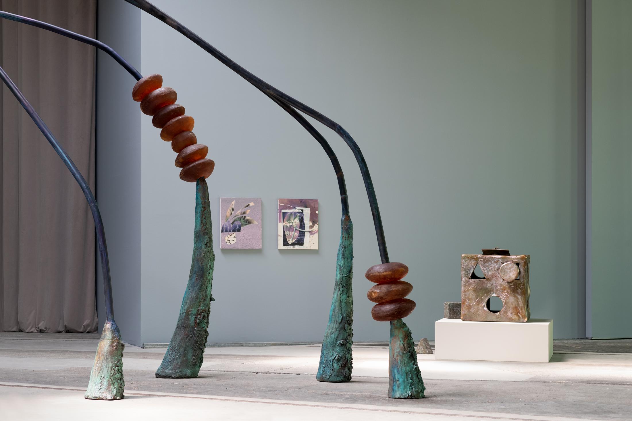 Exhibition View Camille Henrot Solo Show «Sweet Days of Discipline» at LOK by Kunstmuseum St. Gallen, St. Gallen, 2023 / Photo: Sebastian Stadler / Courtesy: the artist