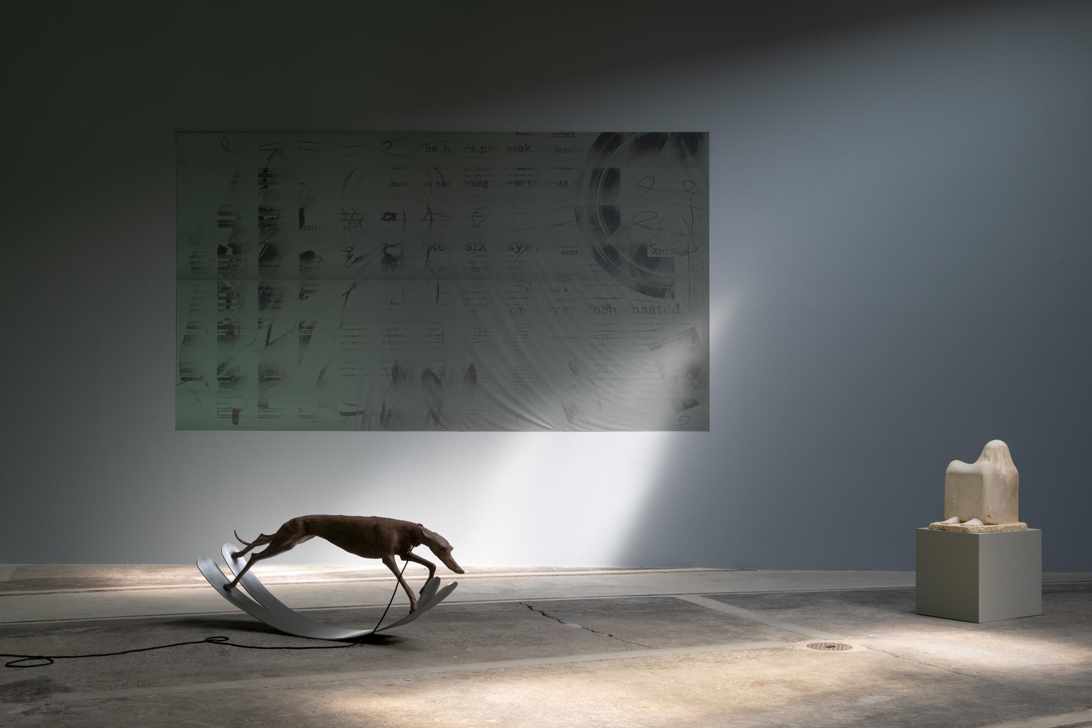 Exhibition View Camille Henrot Solo Show «Sweet Days of Discipline» at LOK by Kunstmuseum St. Gallen, St. Gallen, 2023 / Photo: Sebastian Stadler / Courtesy: the artist