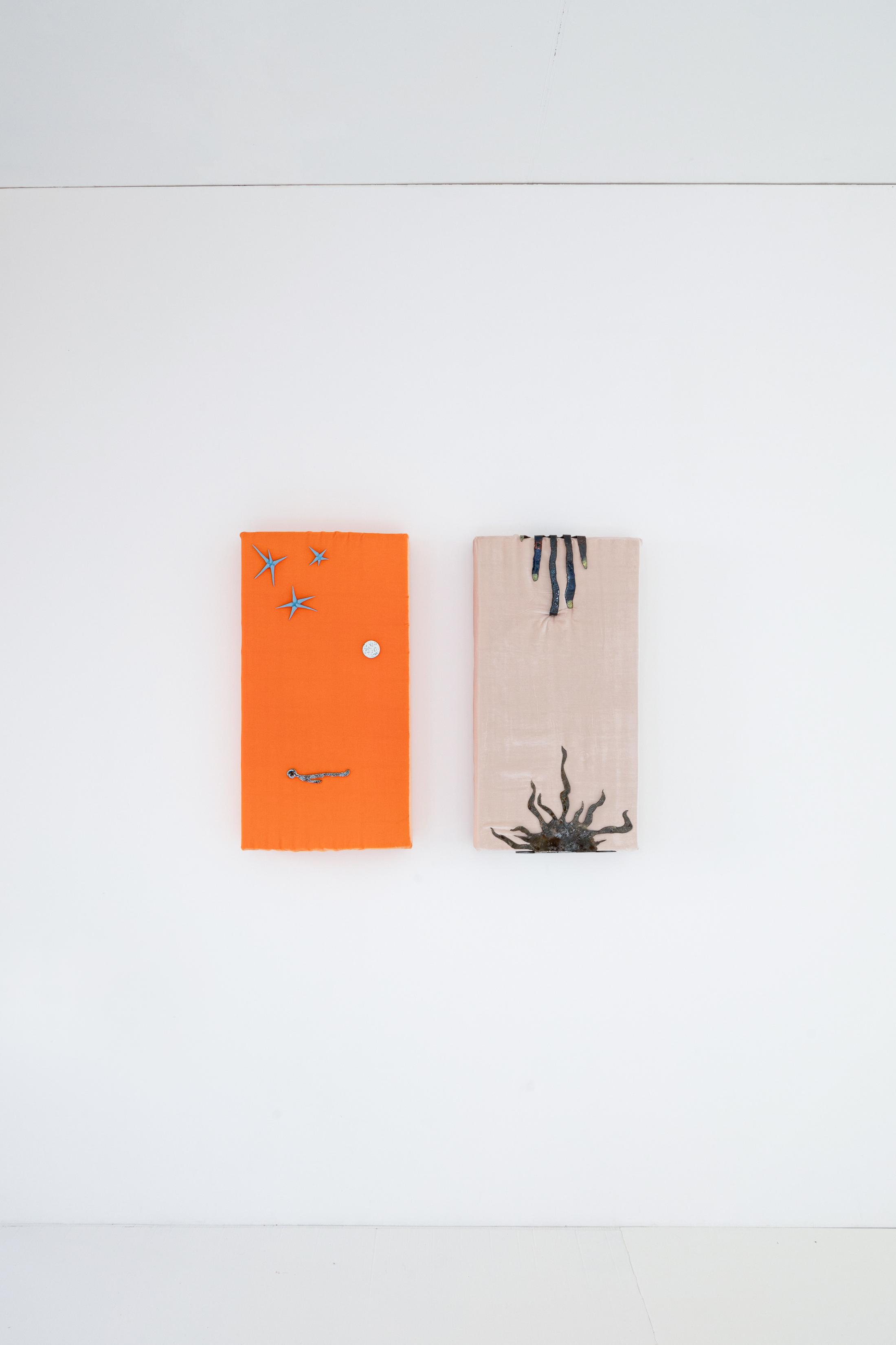 Exhibition View Caroline Schattling Villeval and Paul Paillet Duo Show «No firing» at Espace 3353, Geneva, 2021 / Photo: Farah Mirzayeva / Courtesy: the artists and Espace 3353