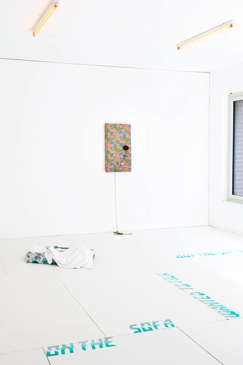 Exhibition View Caroline Schattling Villeval and Paul Paillet Duo Show «No firing» at Espace 3353, Geneva, 2021 / Photo: Farah Mirzayeva / Courtesy: the artists and Espace 3353