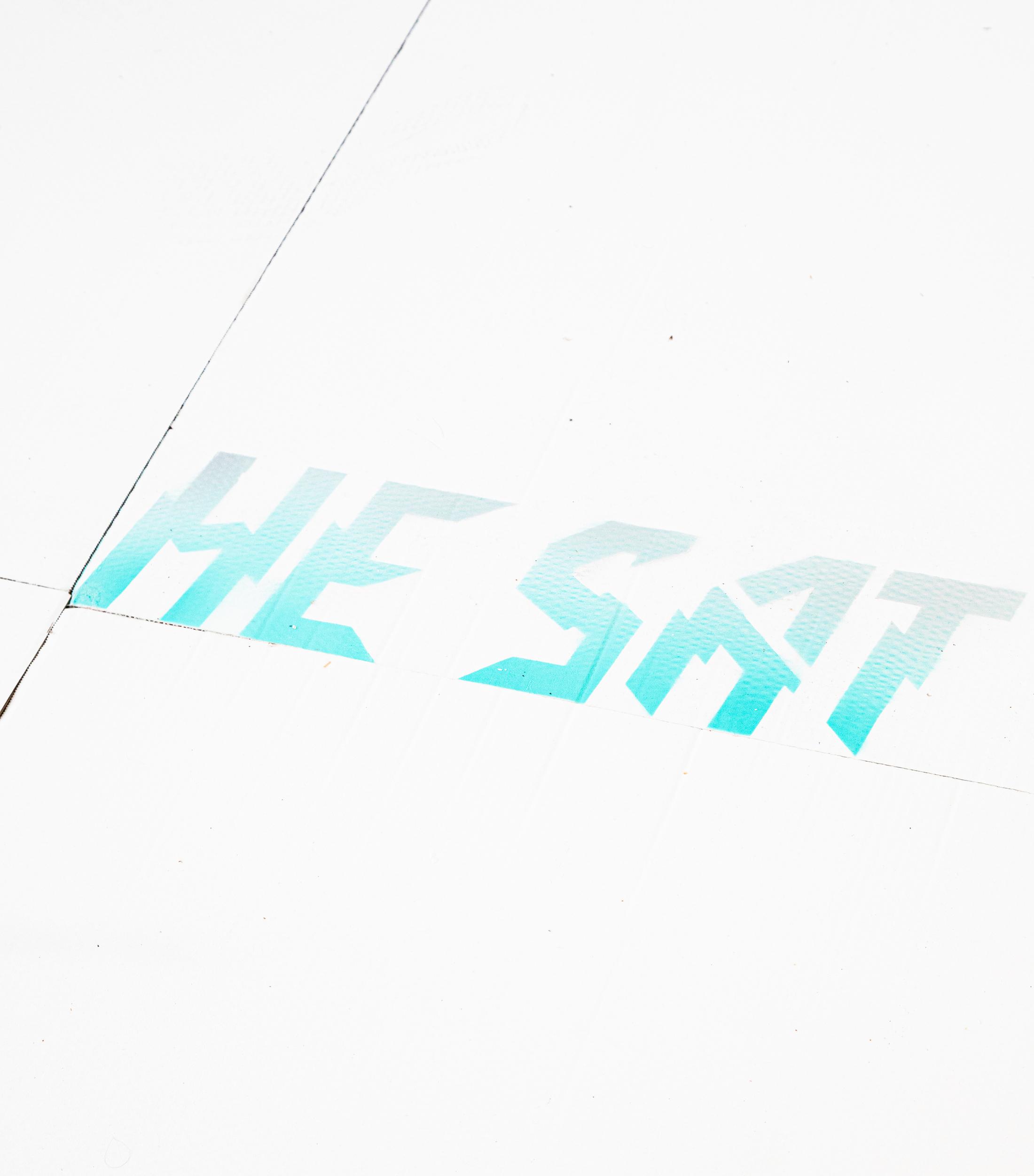 Exhibition View Caroline Schattling Villeval and Paul Paillet Duo Show «No firing; view on Caroline Schattling Villeval and Paul Paillet, you slump, 2021» at Espace 3353, Geneva, 2021 / Photo: Farah Mirzayeva / Courtesy: the artists and Espace 3353