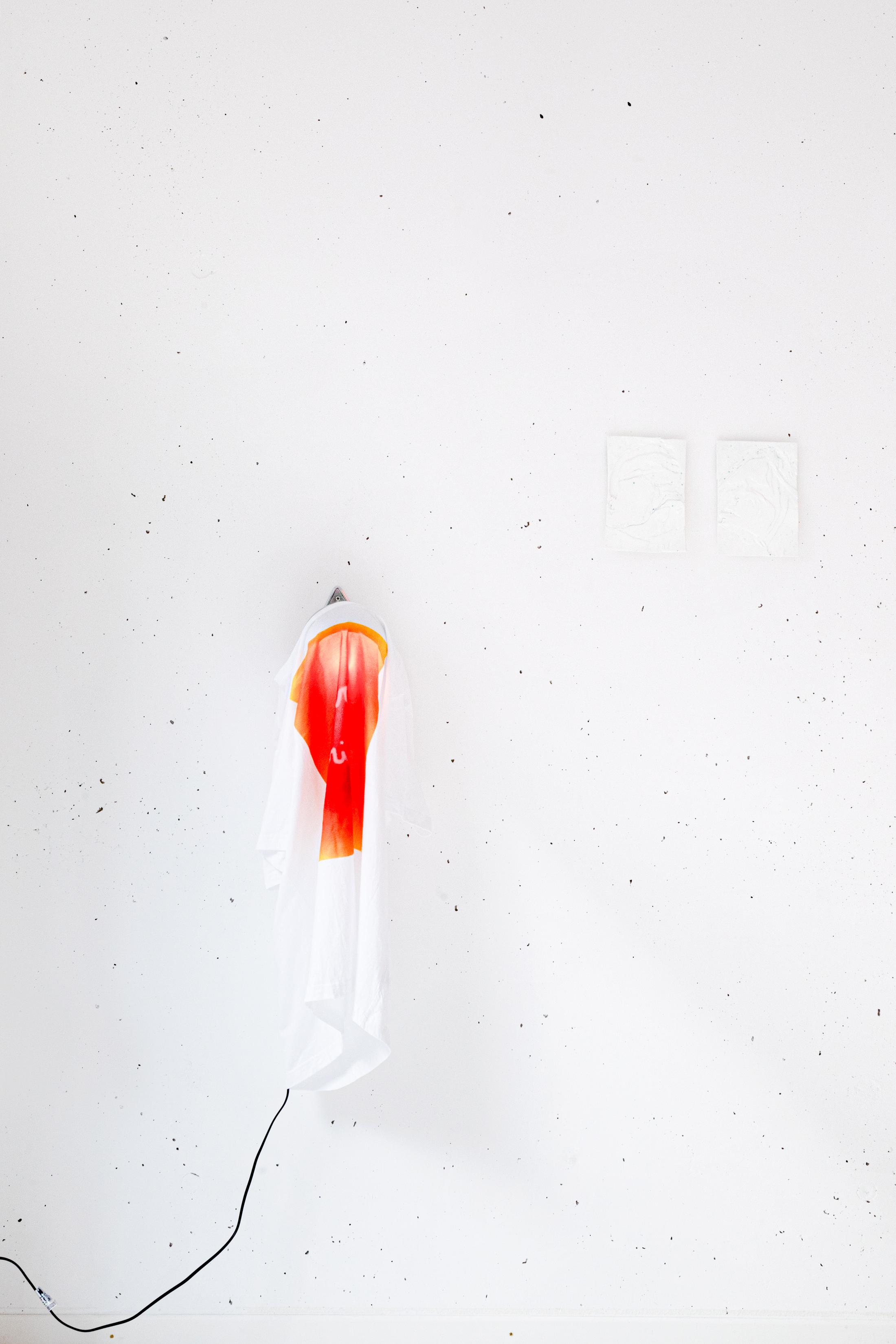 Exhibition View Caroline Schattling Villeval and Paul Paillet Duo Show «No firing; view on Caroline Schattling Villeval and Paul Paillet, no firing, 2021» at Espace 3353, Geneva, 2021 / Photo: Farah Mirzayeva / Courtesy: the artists and Espace 3353