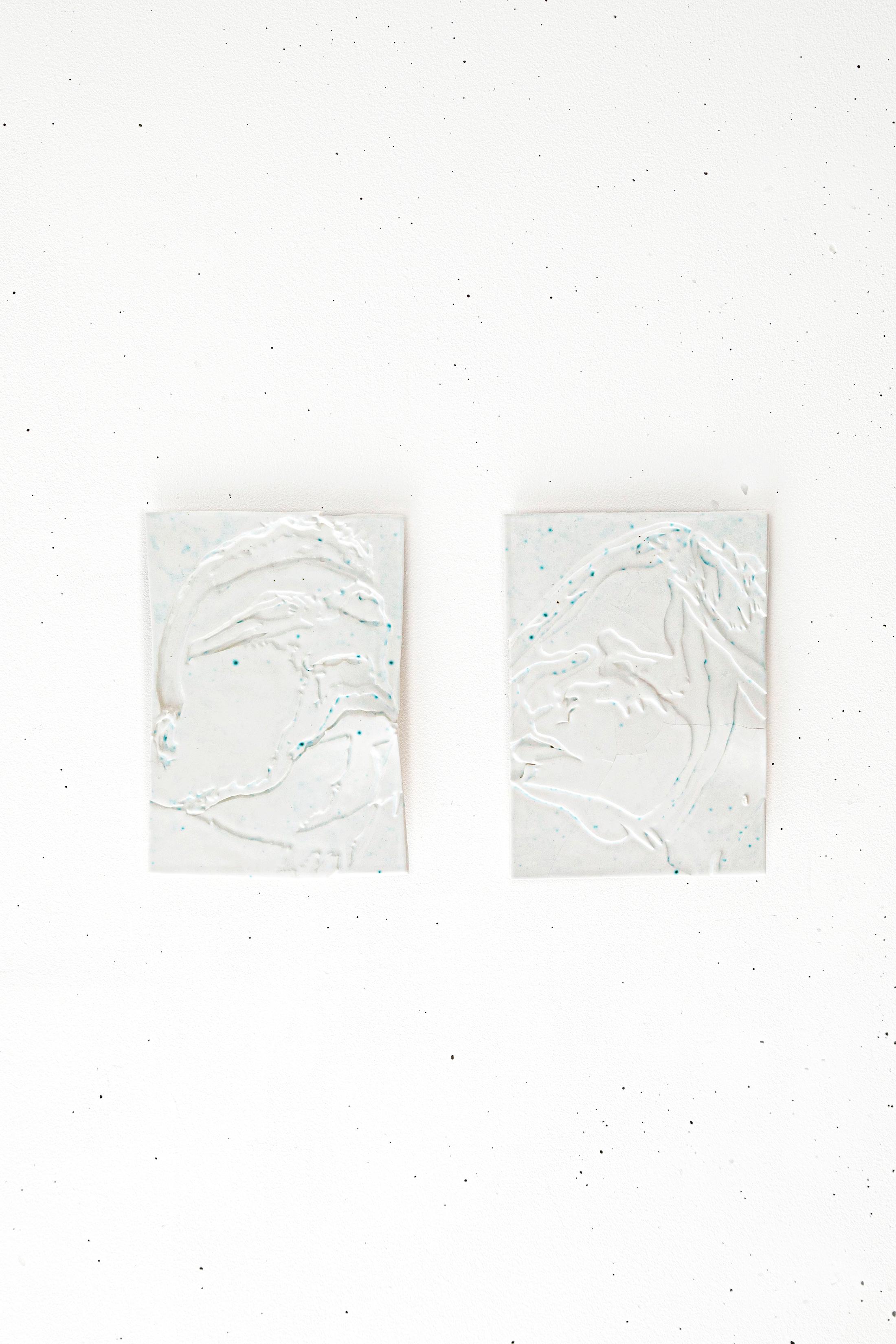 Exhibition View Caroline Schattling Villeval and Paul Paillet Duo Show «No firing; view on Caroline Schattling Villeval and Paul Paillet, no firing, 2021» at Espace 3353, Geneva, 2021 / Photo: Farah Mirzayeva / Courtesy: the artists and Espace 3353