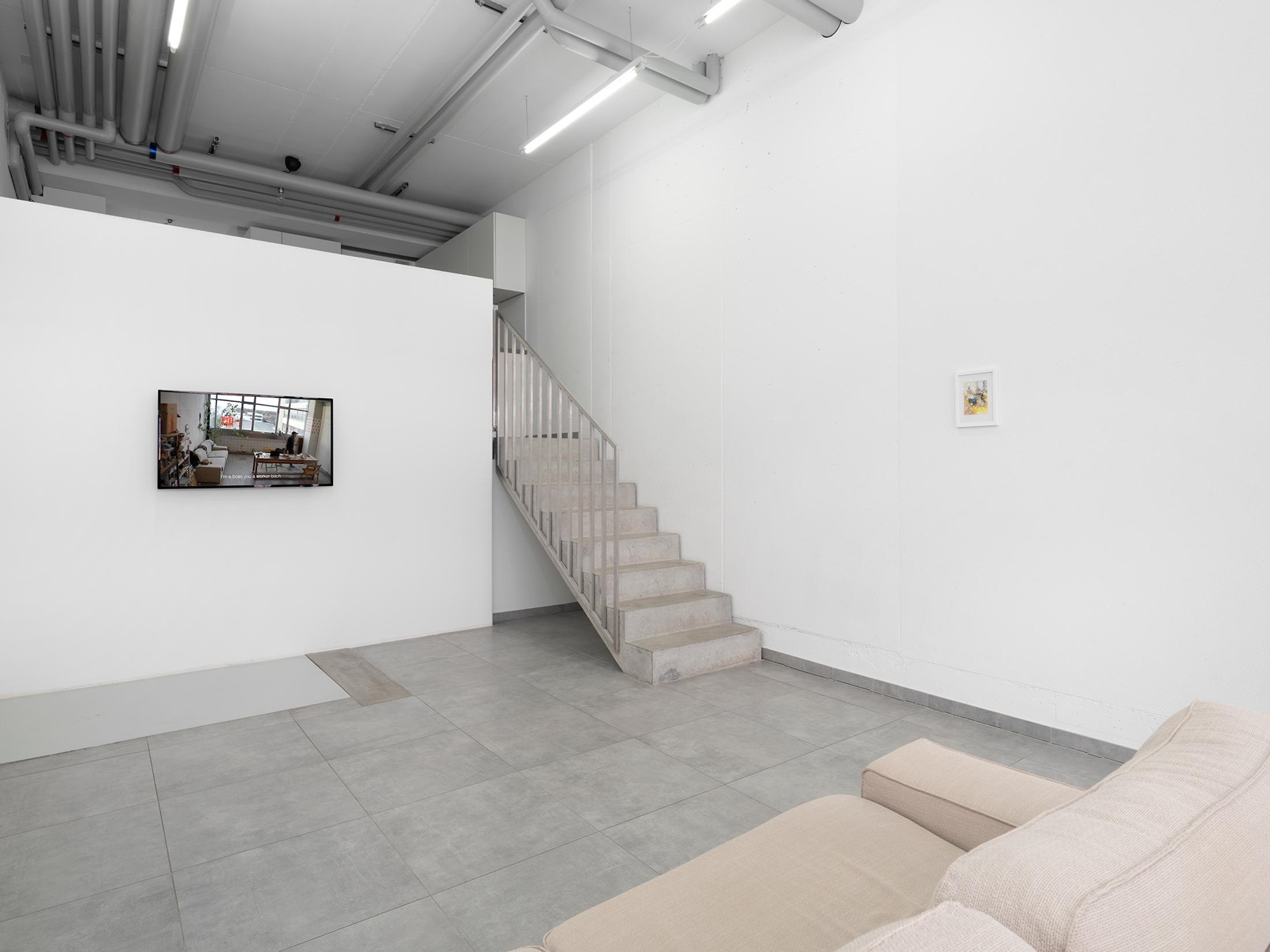 Exhibition View Cassidy Toner Solo Show «Continuity Creep» at All Stars, Lausanne, 2023 / Photo: Julien Gremaud / Courtesy: the artist and All Stars