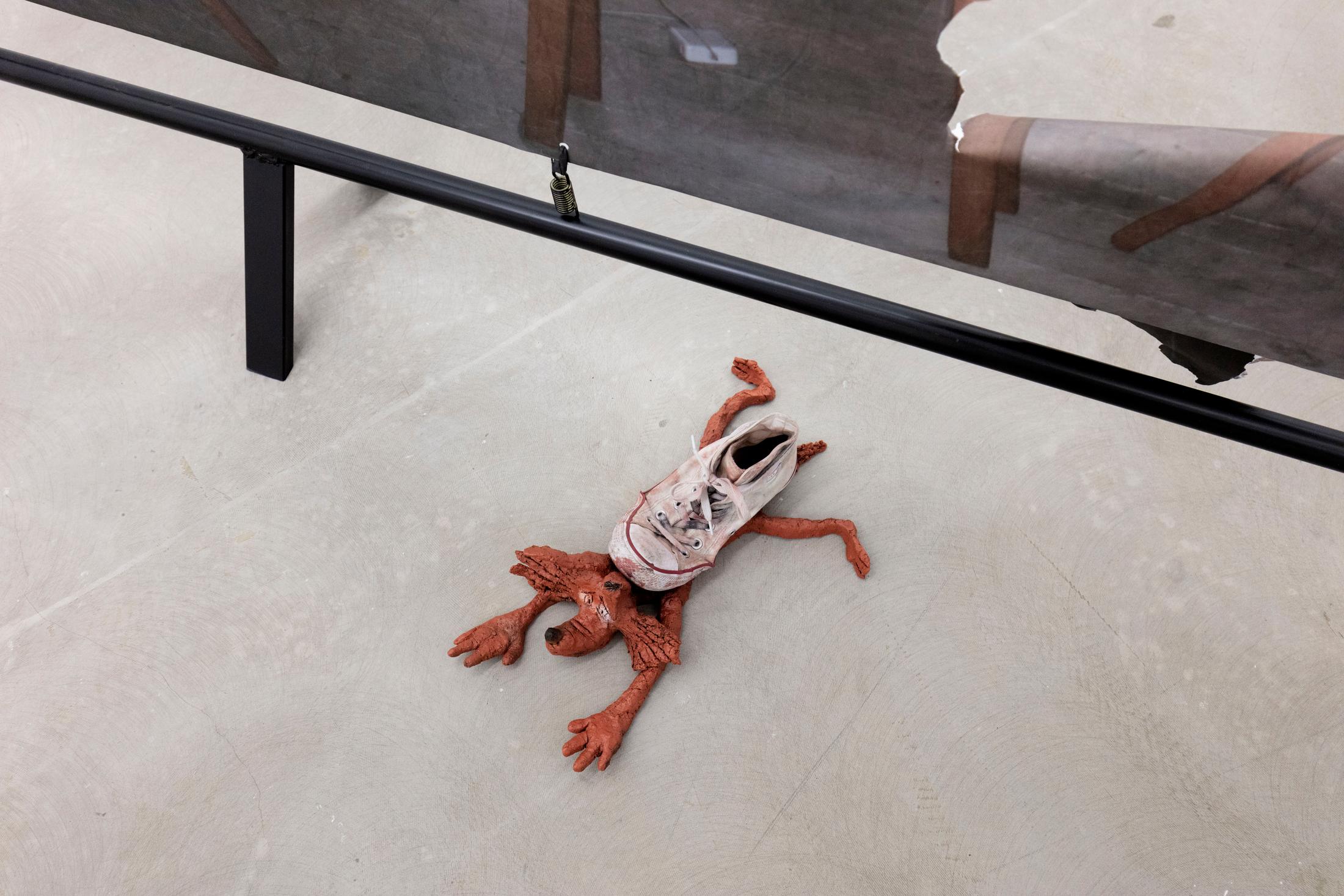 Exhibition View Cassidy Toner Soloshow «Unstable 4th Wall» at GALERIE PHILIPPZOLLINGER, Zurich, 2019 / Photo: Conradin Frei / Courtesy: the artist and GALERIE PHILIPP ZOLLINGER