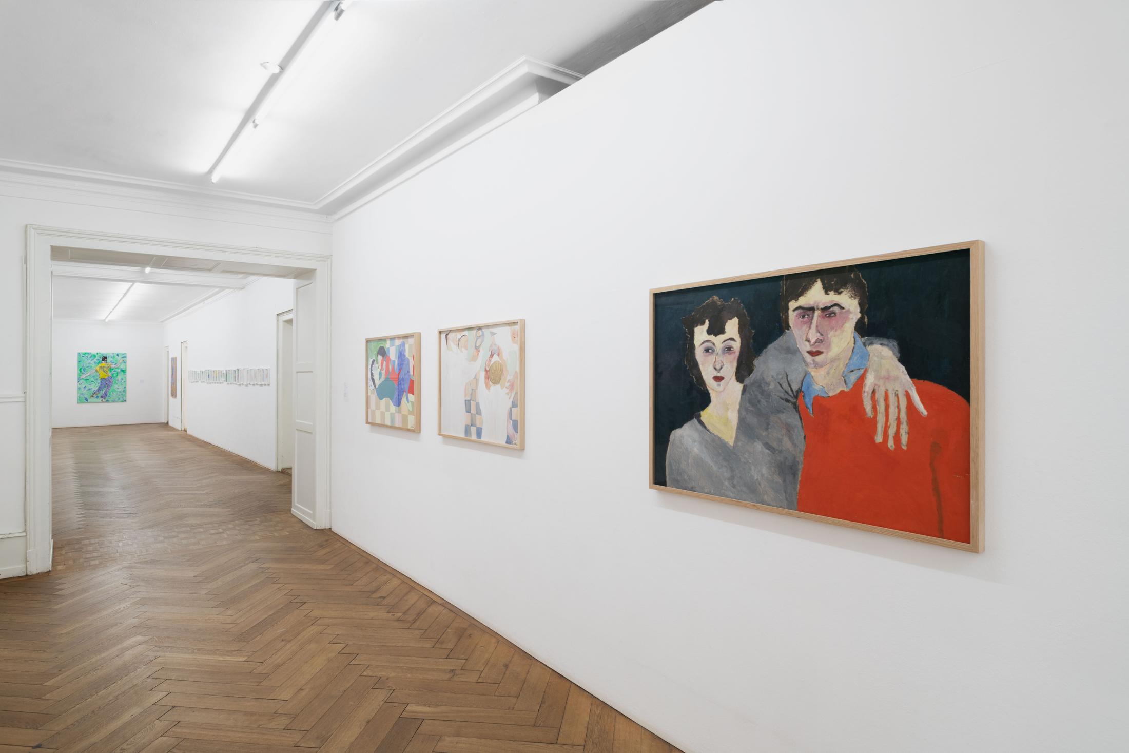 Exhibition View Cathy Josefowitz «The Thinking Body» at Kunsthaus Langenthal, Langenthal, 2021 / Photo: Flavio Karrer / Courtesy: the estate of Cathy Josefowitz and Kunsthaus Langenthal