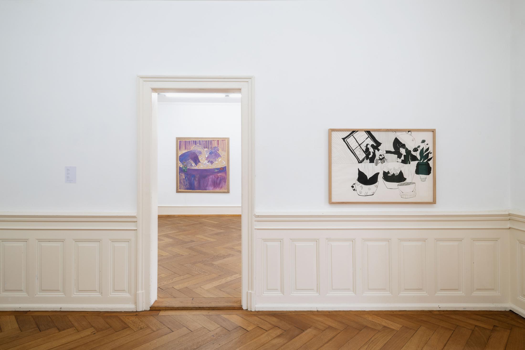 Exhibition View Cathy Josefowitz «The Thinking Body» at Kunsthaus Langenthal, Langenthal, 2021 / Photo: Flavio Karrer / Courtesy: the estate of Cathy Josefowitz and Kunsthaus Langenthal