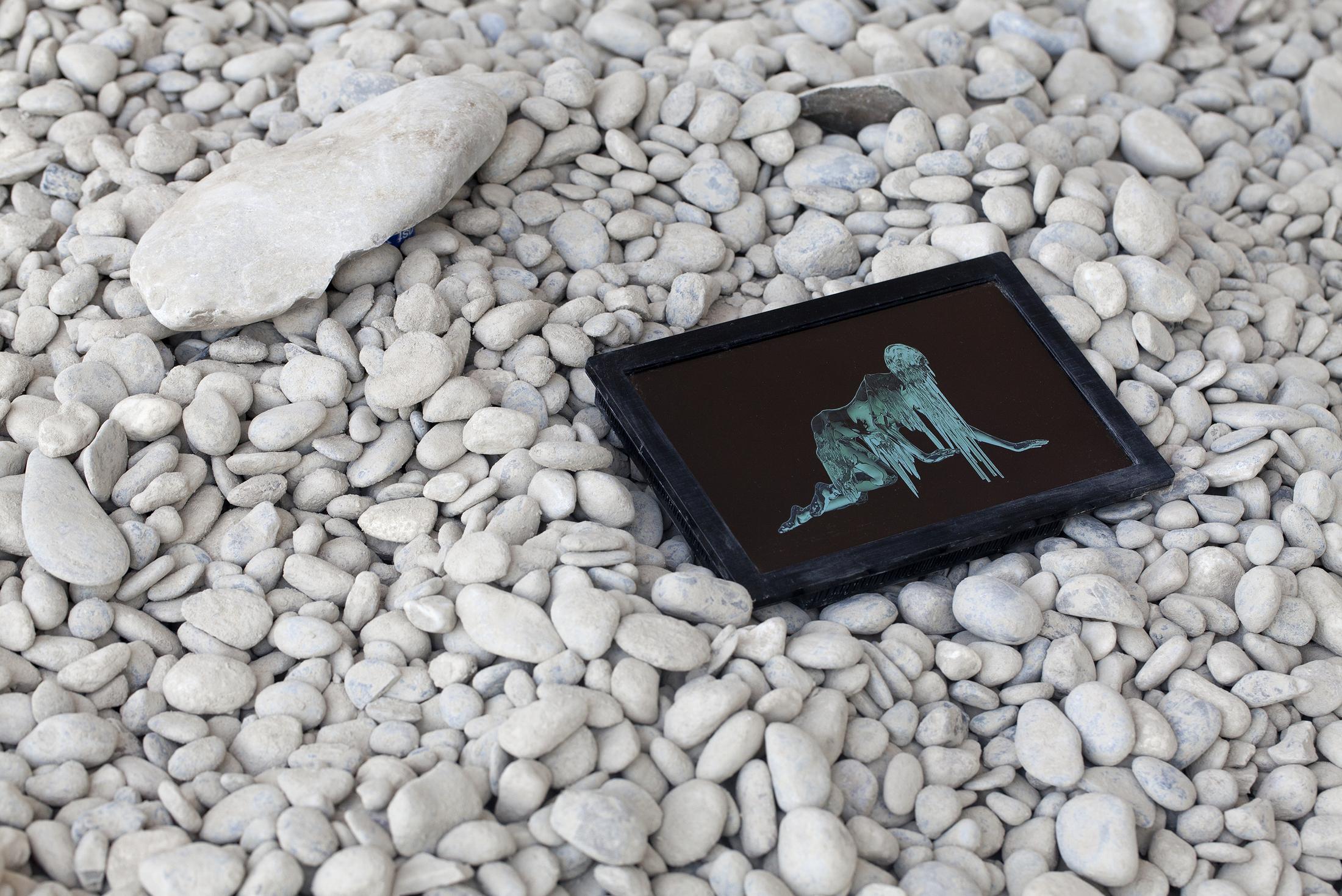 Exhibition View Cecilia Bengolea Soloshow «Oneness» at der TANK, Basel / Photo: Guadalupe Ruiz / Courtesy: the artist and Institut Kunst, Basel