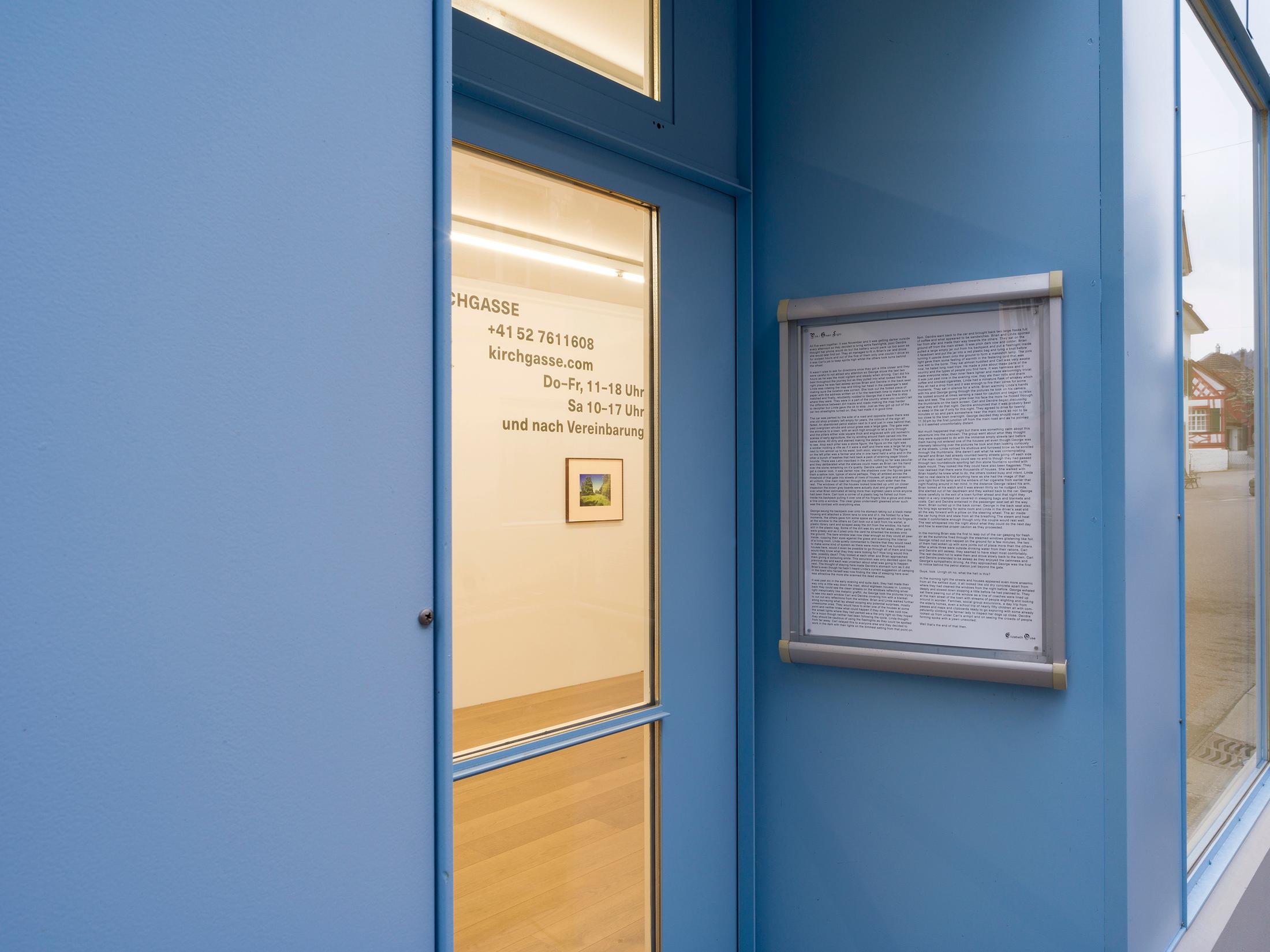 Exhibition View Cédric Eisenring Solo Show «pink/ green light» at Kirchgasse Gallery, 2021 / Photo: CE / Courtesy: the artist and Kirchgasse Gallery