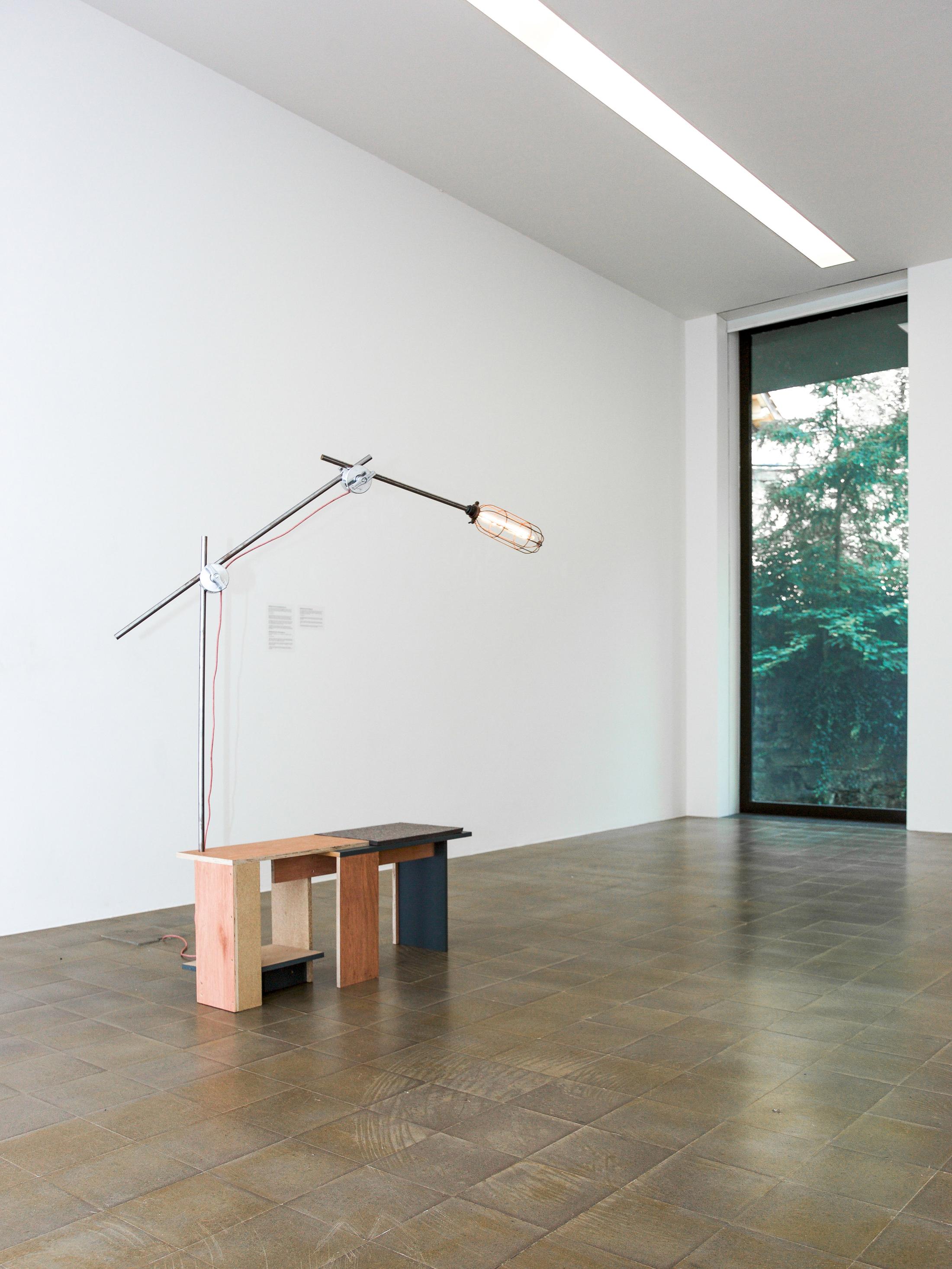 Exhibition View Céline Condorelli Soloshow at Centre d’art Pasquart, Biel, Bienne, 2019 / Photo: Lia Wagner / Courtesy: the artist