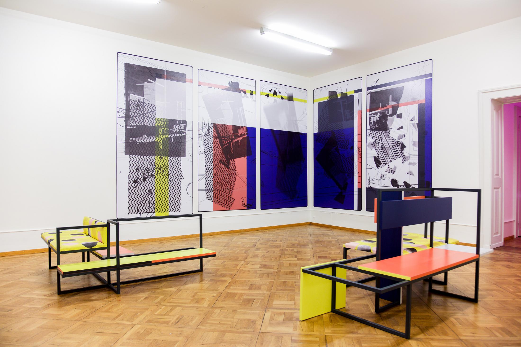 Exhibition View Céline Condorelli Soloshow at Centre d’art Pasquart, Biel, Bienne, 2019 / Photo: Lia Wagner / Courtesy: the artist