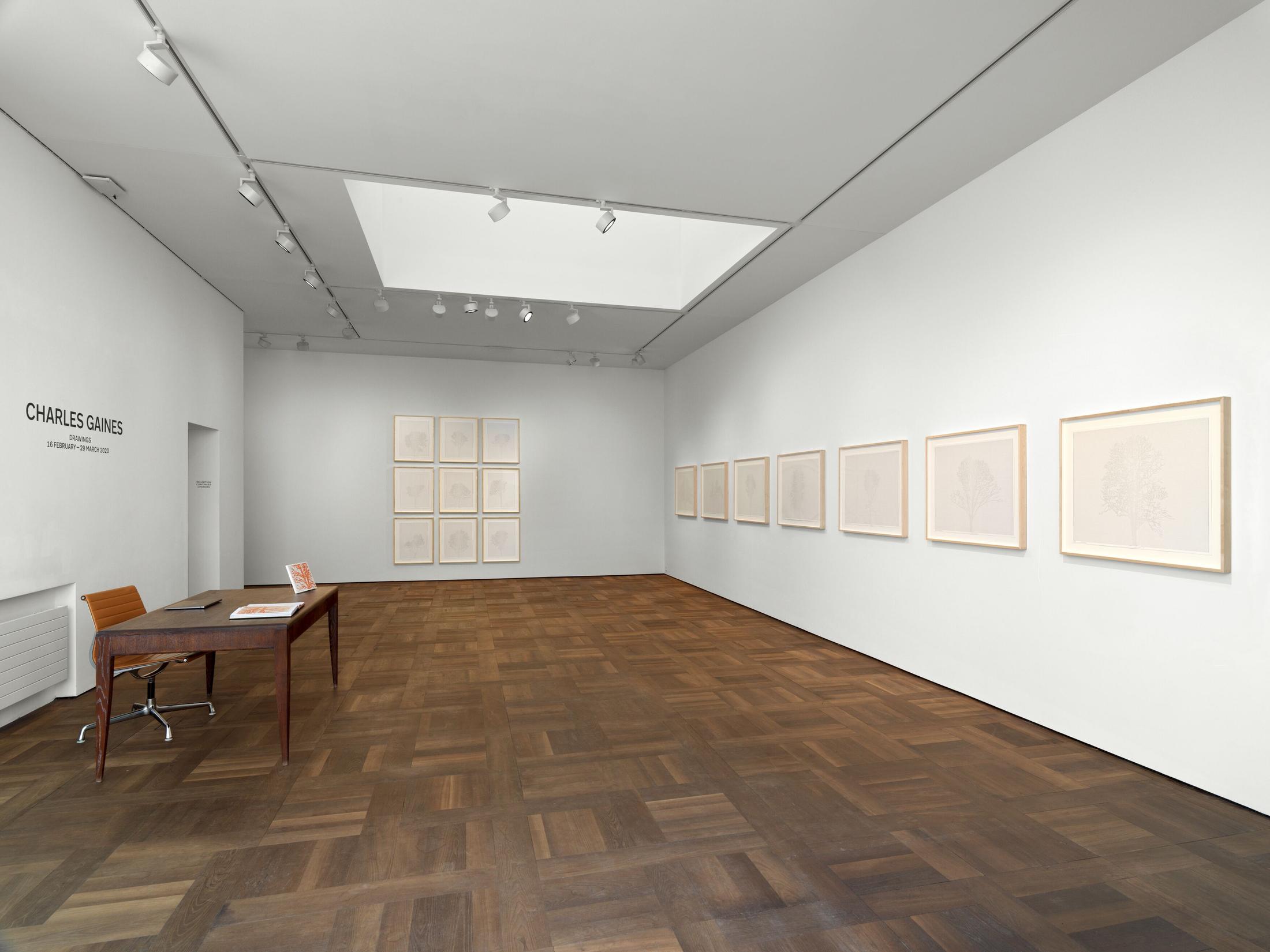 Exhibition View Charles Gaines Soloshow «Drawings» at Hauser & Wirth, St. Moritz, 2020 / Photo: Fredrik Nilsen / © Charles Gaines / Courtesy: the artist and Hauser & Wirth