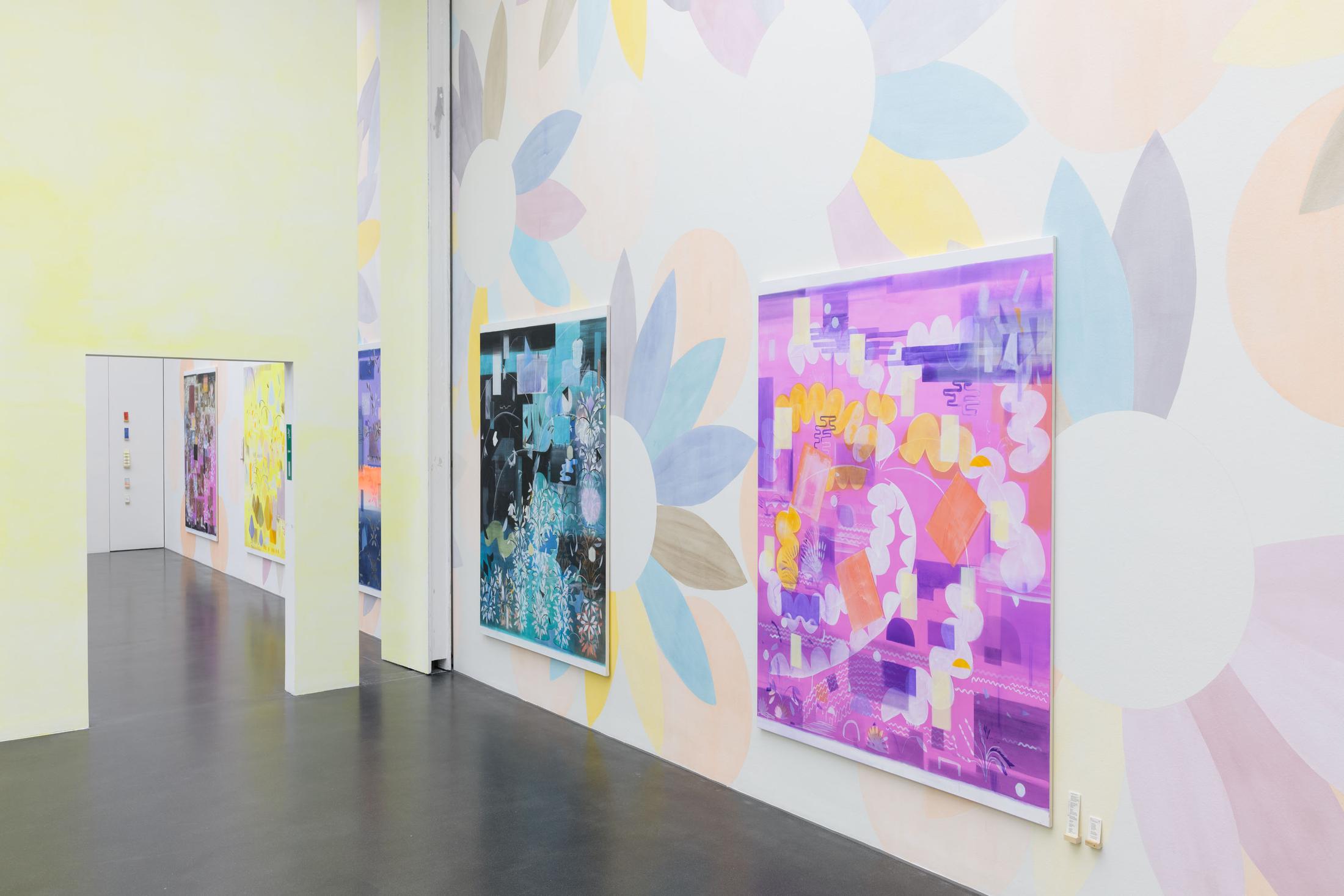 Exhibition View Charlotte Herzig, Ben Sledsens and Josephine Troller  Group Show «I like a bigger Garden» at Kunstmuseum Luzern, 2021 / Photo: Marc Latzel / Courtesy: the artists and Kunstmuseum Luzern