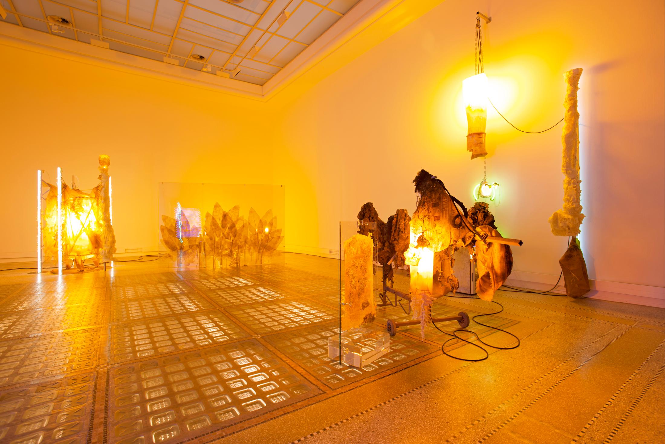 Exhibition View Chloé Delarue Soloshow «TAFAA - ACID RAVE» at MBAC, La Chaux-de-Fonds, 2019 / Photo: Florimond Dupont / Courtesy: the artist and MBAC