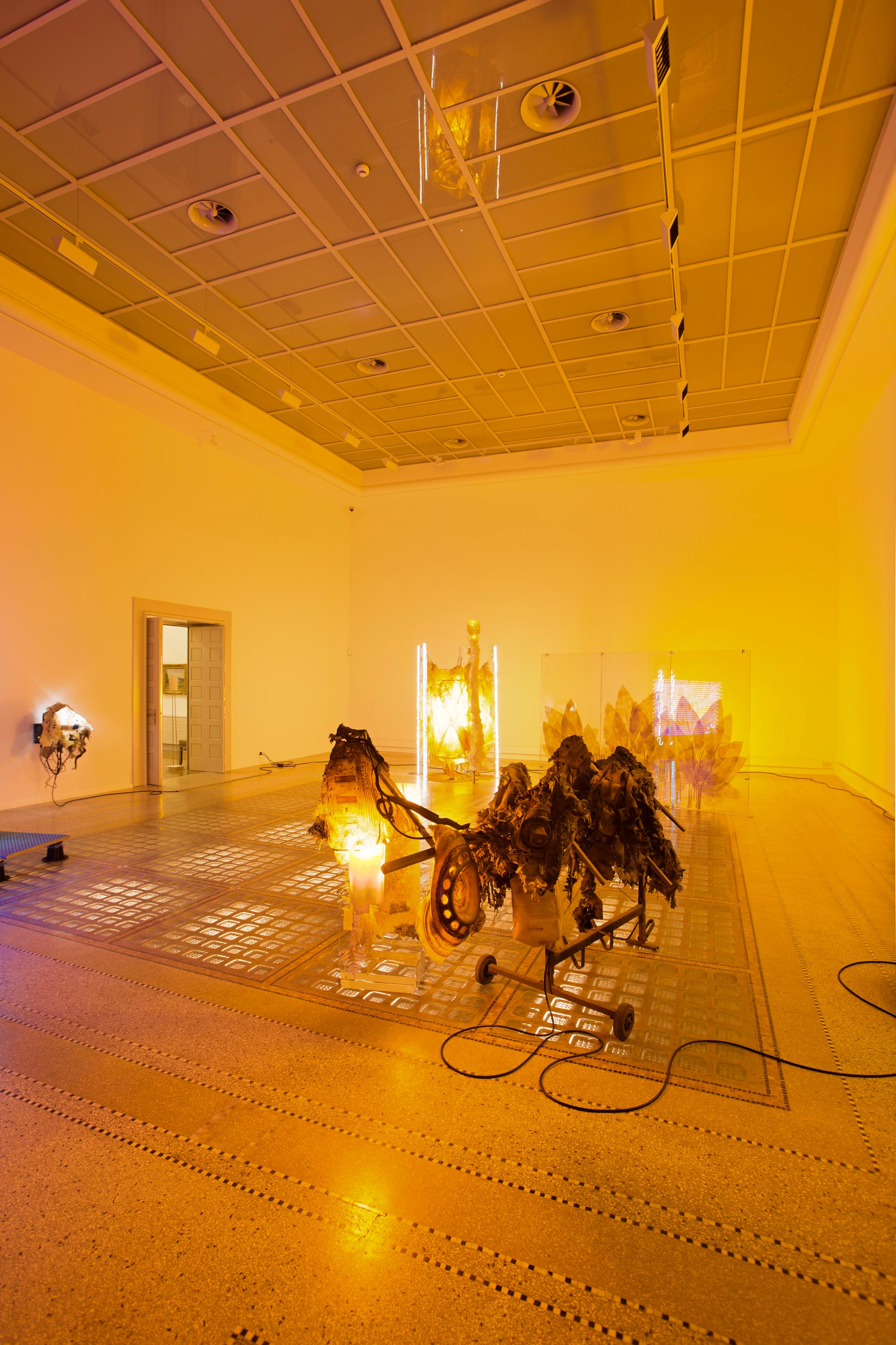 Exhibition View Chloé Delarue Soloshow «TAFAA - ACID RAVE» at MBAC, La Chaux-de-Fonds, 2019 / Photo: Florimond Dupont / Courtesy: the artist and MBAC