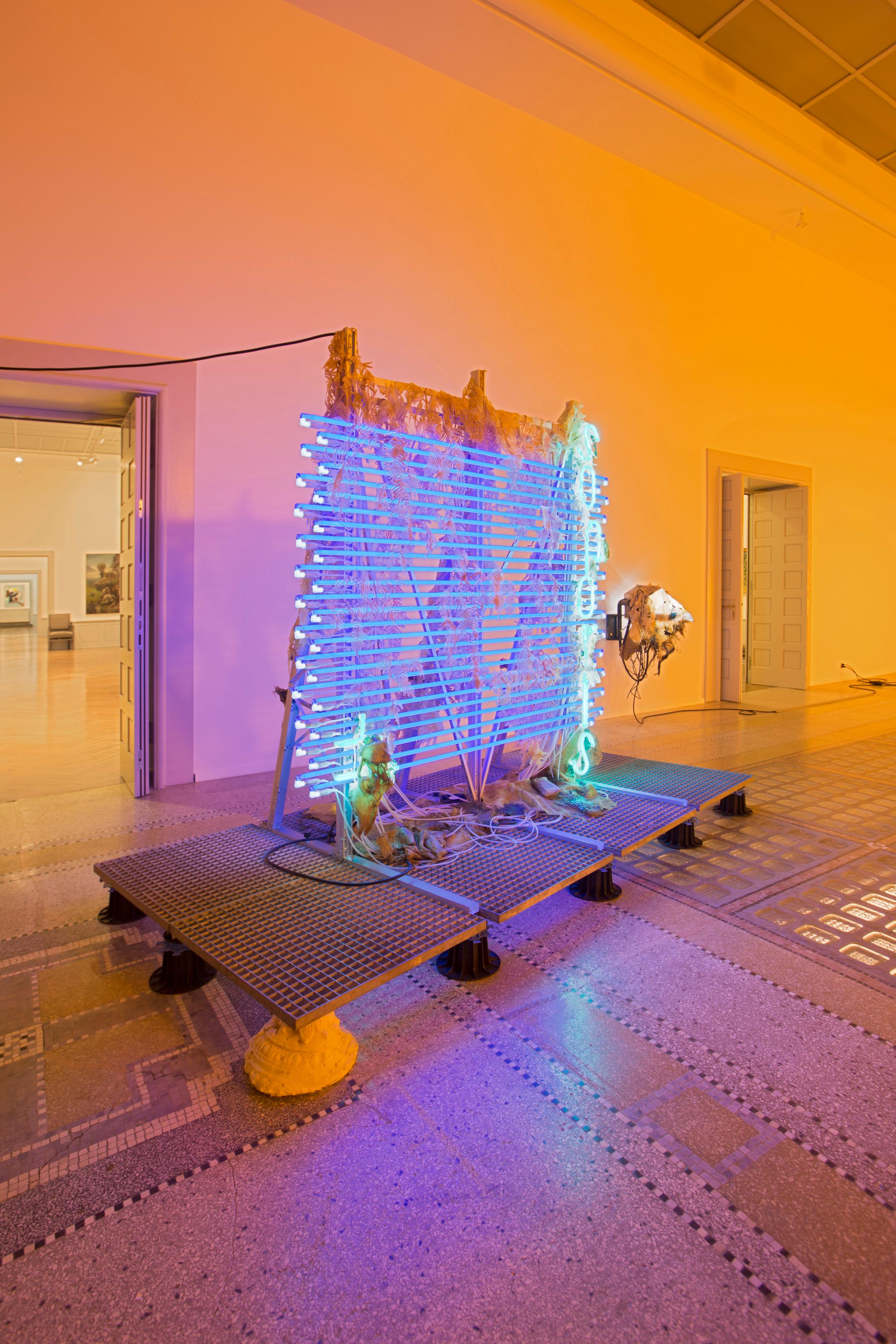 Exhibition View Chloé Delarue Soloshow «TAFAA - ACID RAVE» at MBAC, La Chaux-de-Fonds, 2019 / Photo: Florimond Dupont / Courtesy: the artist and MBAC