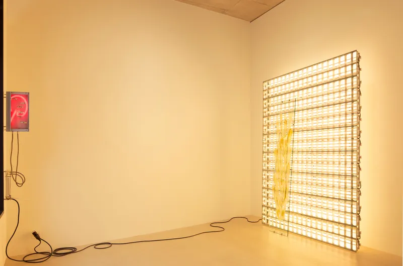 Exhibition View Chloé Delarue Solo Show «TAFAA – BLUE LIGHTS TENDERNESS» at Windhager von Kaenel, Zurich, 2021 / Photo: © Florimond Dupont / Courtesy: the artist and Windhager von Kaenel