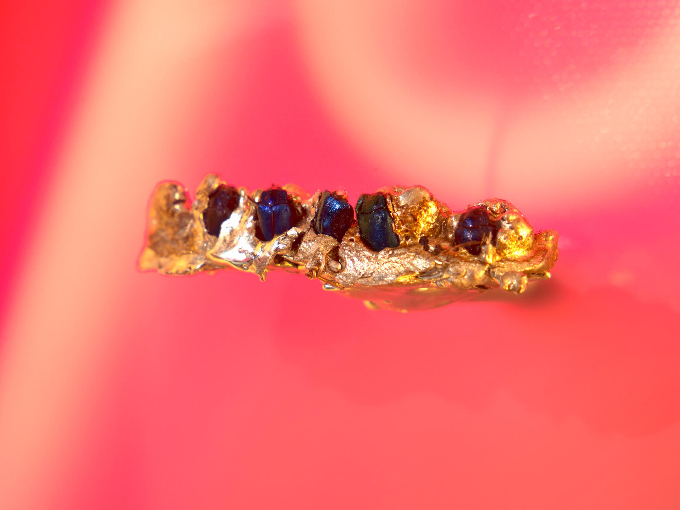 Exhibition View Chloé Delarue Solo Show «TAFAA – BLUE LIGHTS TENDERNESS; view on Chloé Delarue, TAFAA – PIMP MY BREATH AWAY, 2021, detail» at Windhager von Kaenel, Zurich, 2021 / Photo: © Florimond Dupont / Courtesy: the artist and Windhager von Kaenel