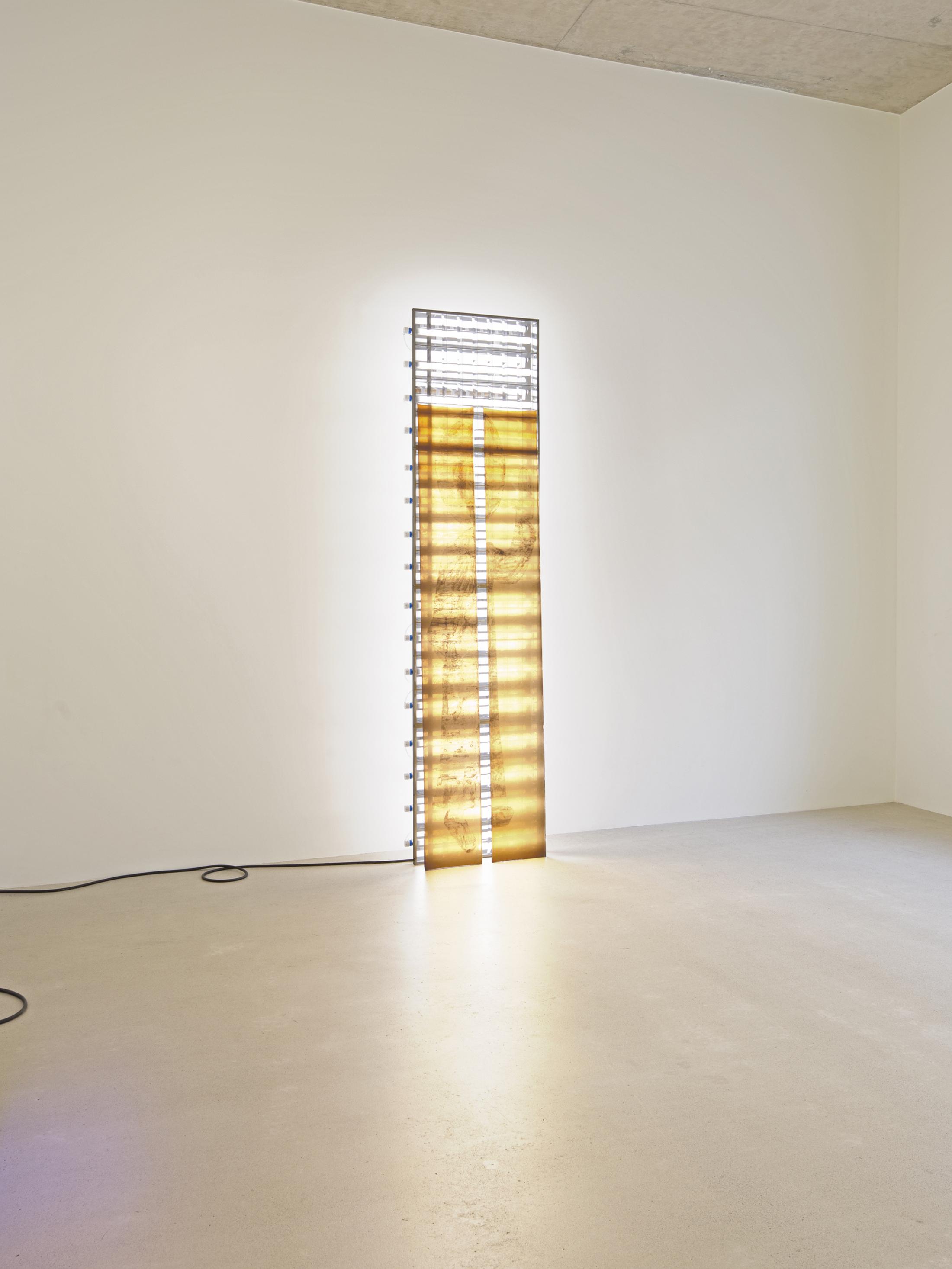 Exhibition View Chloé Delarue Solo Show «TAFAA – BLUE LIGHTS TENDERNESS» at Windhager von Kaenel, Zurich, 2021 / Photo: © Florimond Dupont / Courtesy: the artist and Windhager von Kaenel
