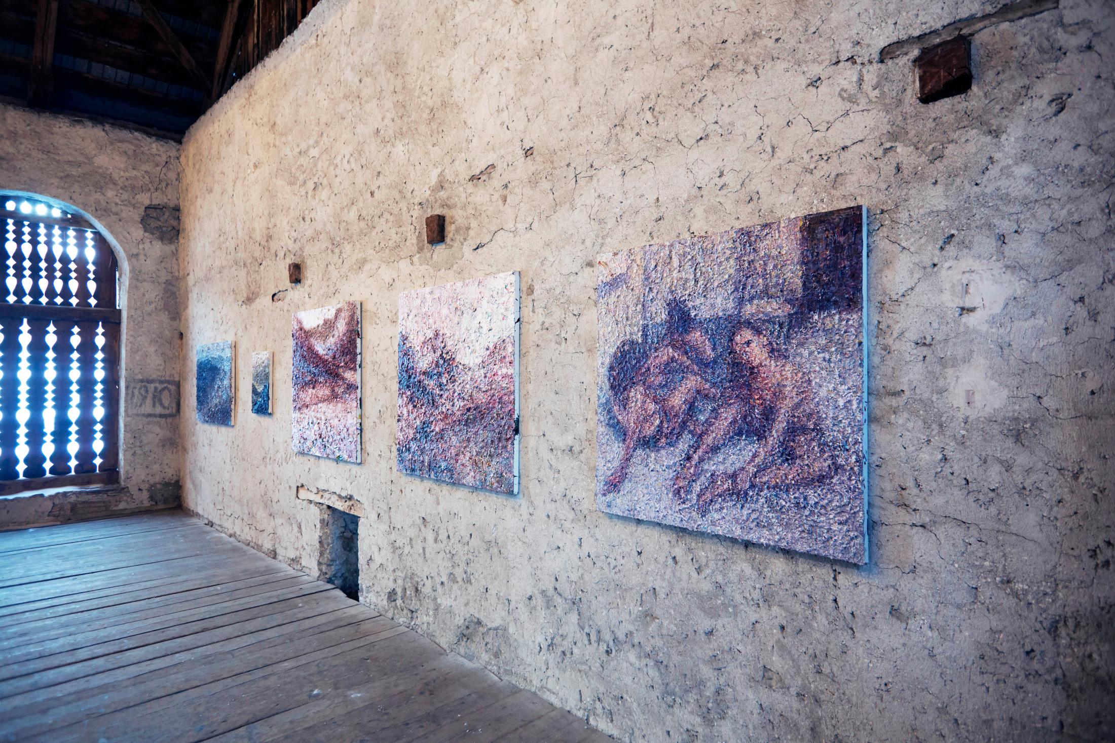 Installation View Chrissy Angliker «A History of Yearning» at Stalla Madulain, 2018 / Photo: Maurice Haas / Courtesy: the artist and Stalla Madulain