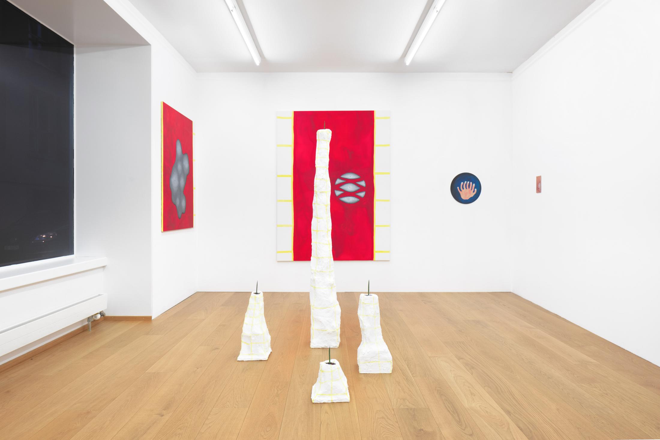 Exhibition View Christian Rothmaler Soloshow «Mountain View on Neom Om» at Kirchgasse, Steckborn, 2018