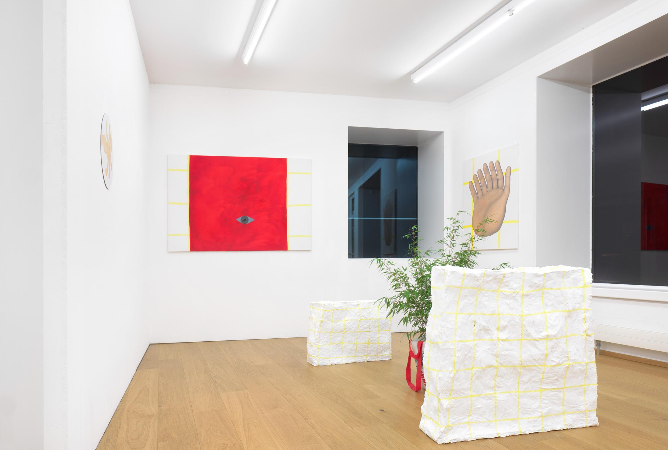 Exhibition View Christian Rothmaler Soloshow «Mountain View on Neom Om» at Kirchgasse, Steckborn, 2018