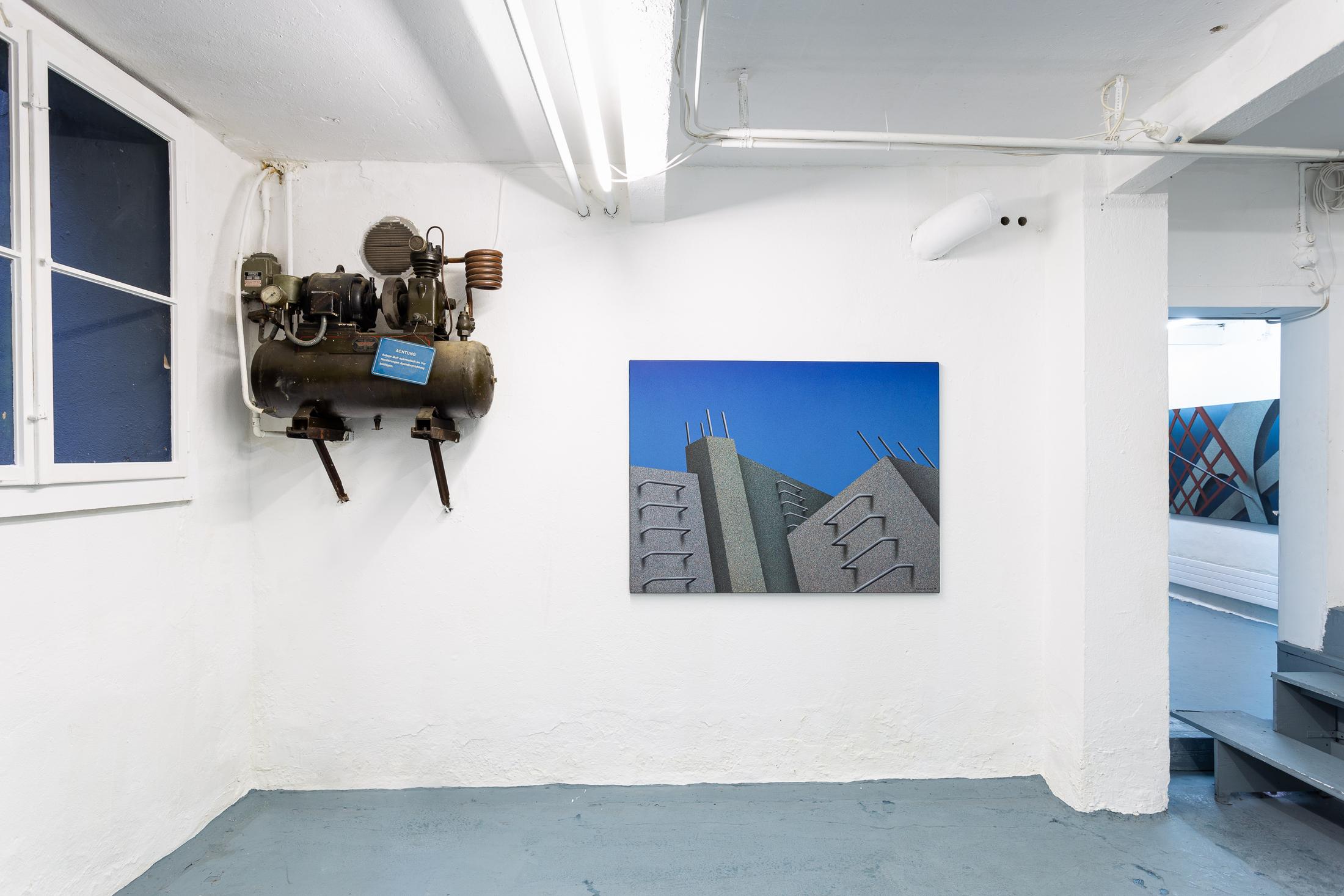 Exhibition View Groupshow «New (Object) Order» with Christoph Hänsli, Eduardo Rubén and Francisco Sierra at Last Tango, Zurich, 2019 / Photo: Kilian Bannwart / Courtesy: the artists and Last Tango