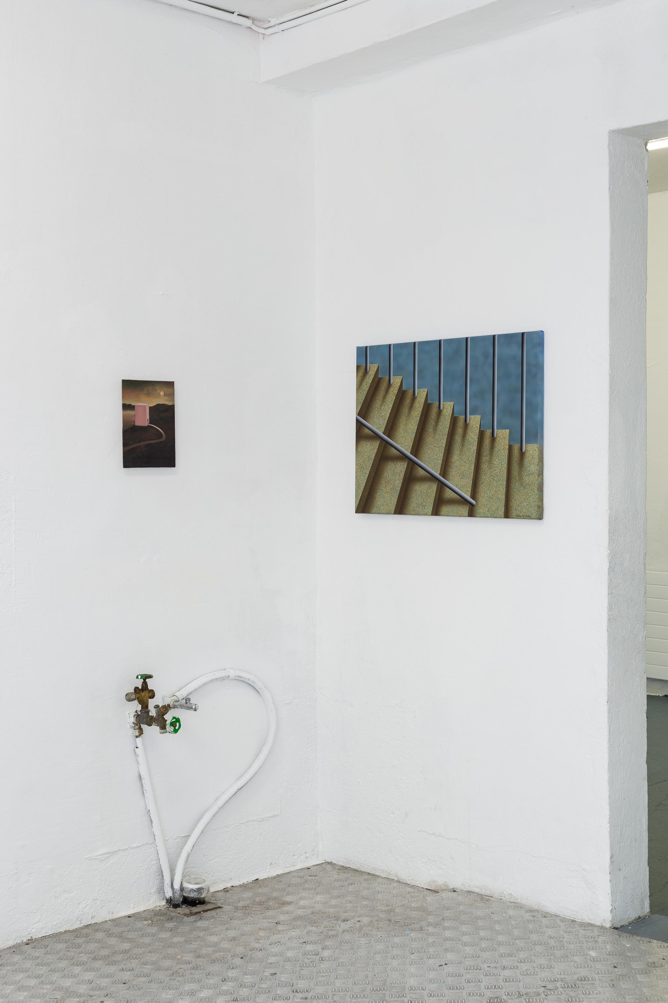 Exhibition View Groupshow «New (Object) Order» with Christoph Hänsli, Eduardo Rubén and Francisco Sierra at Last Tango, Zurich, 2019 / Photo: Kilian Bannwart / Courtesy: the artists and Last Tango