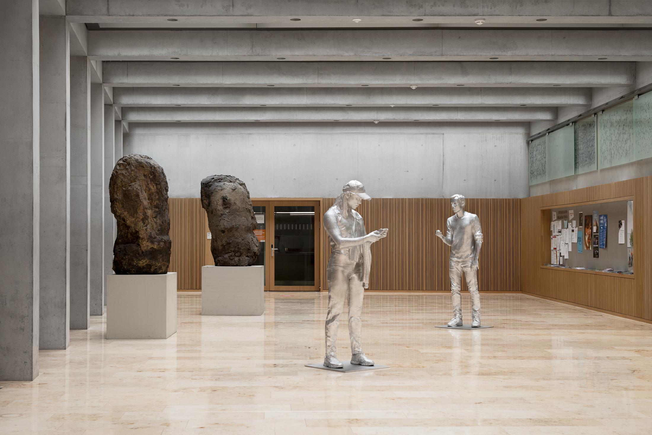 Exhibition View Group Show «Città irreale» at Lokremise, St. Gallen, 2021 / Photo: Sebastian Stadler / Courtesy: the artists and Kunstmuseum St. Gallen