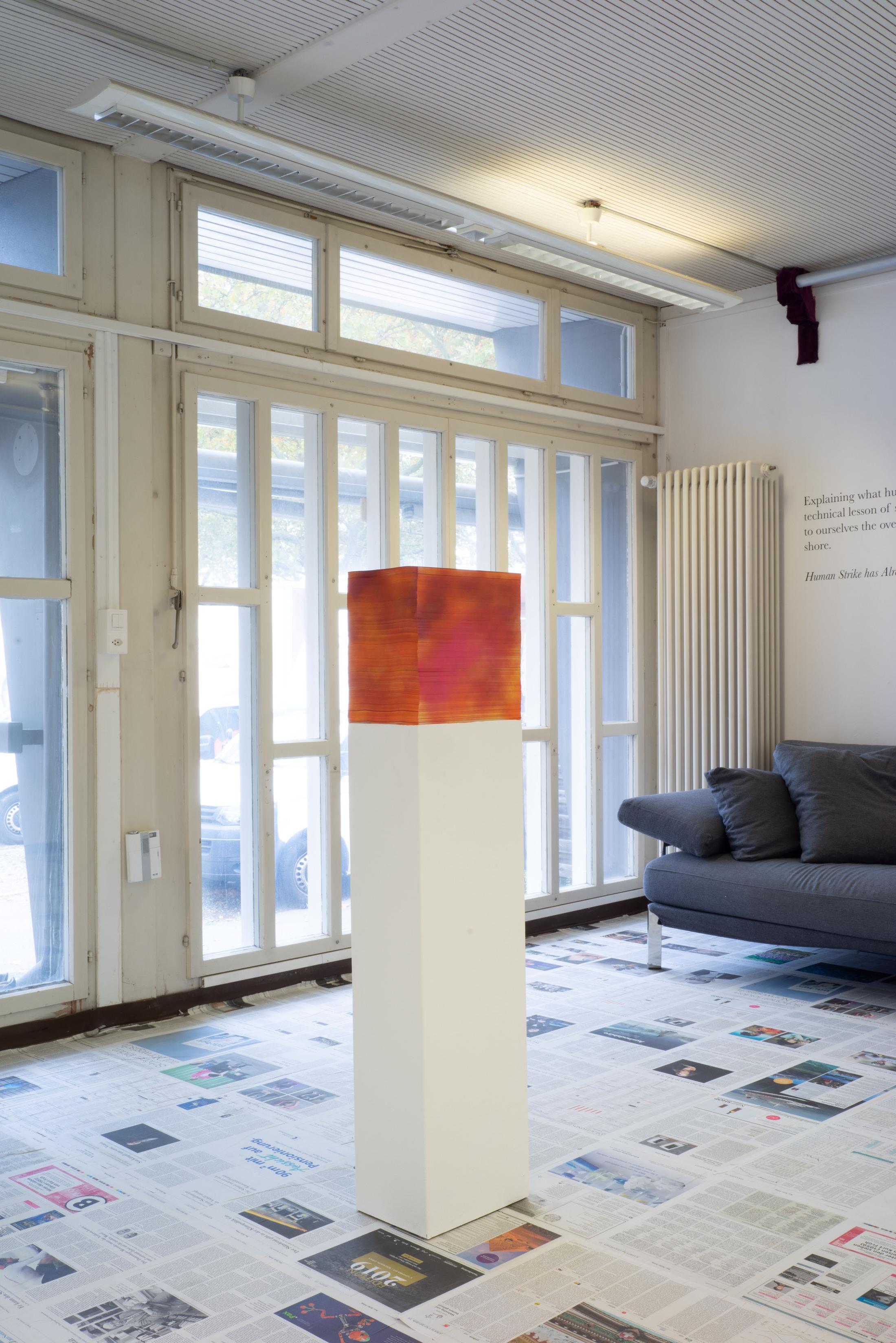 Exhibition View Claire Fontaine Soloshow «Too Late To Read» at Longtang, Zurich, Oerlikon, 2019 / Photo: Stefan Burger / Courtesy: the artist and Longtang