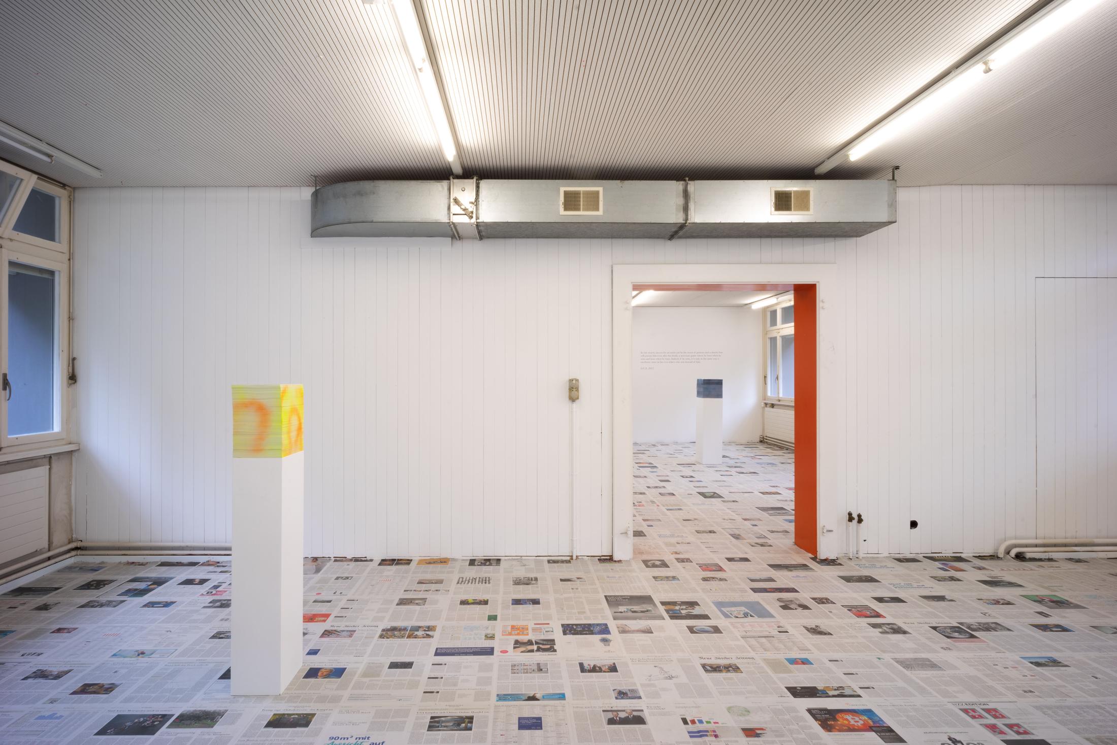 Exhibition View Claire Fontaine Soloshow «Too Late To Read» at Longtang, Zurich, Oerlikon, 2019 / Photo: Stefan Burger / Courtesy: the artist and Longtang