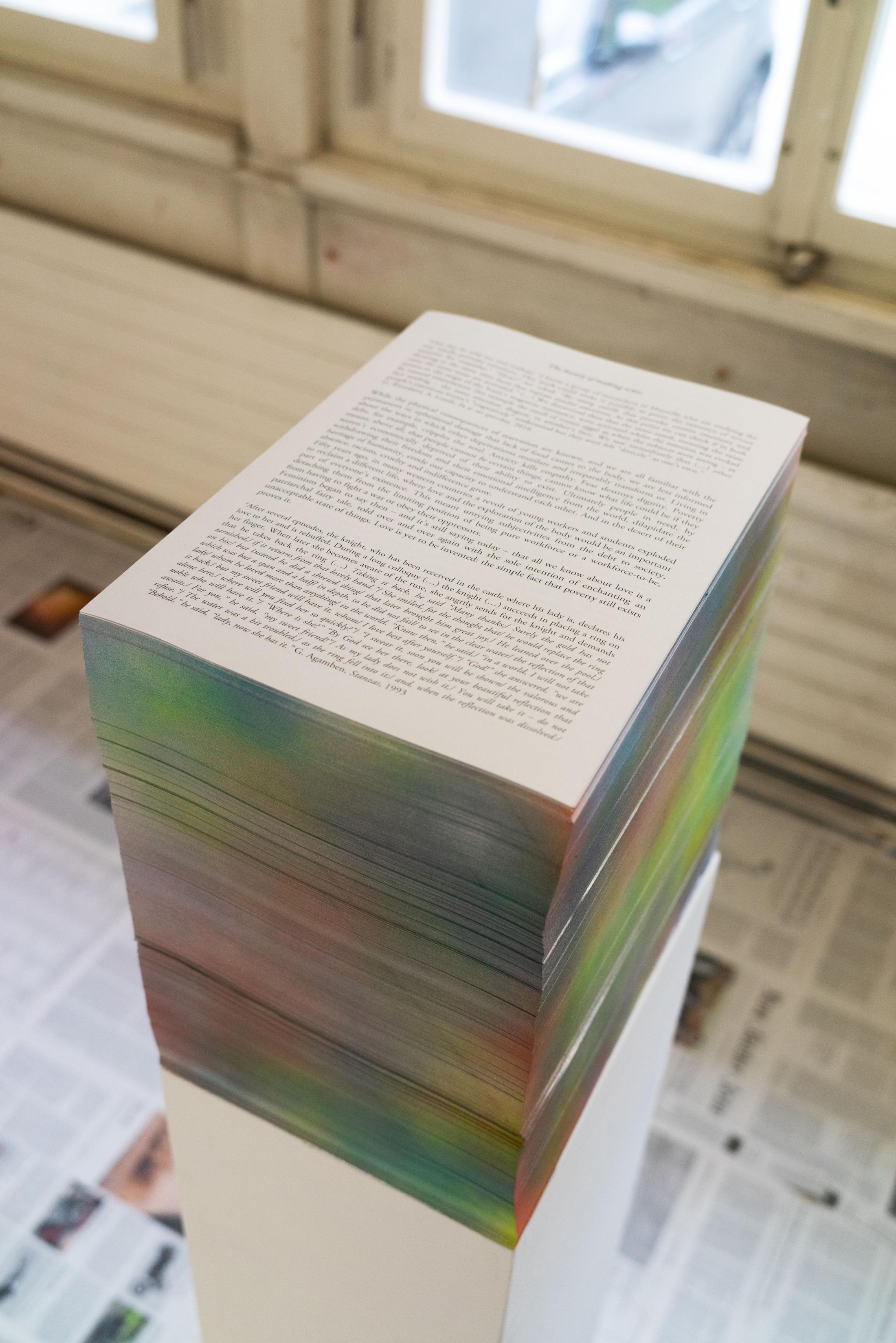 Exhibition View Claire Fontaine Soloshow «Too Late To Read» at Longtang, Zurich, Oerlikon, 2019 / Photo: Stefan Burger / Courtesy: the artist and Longtang