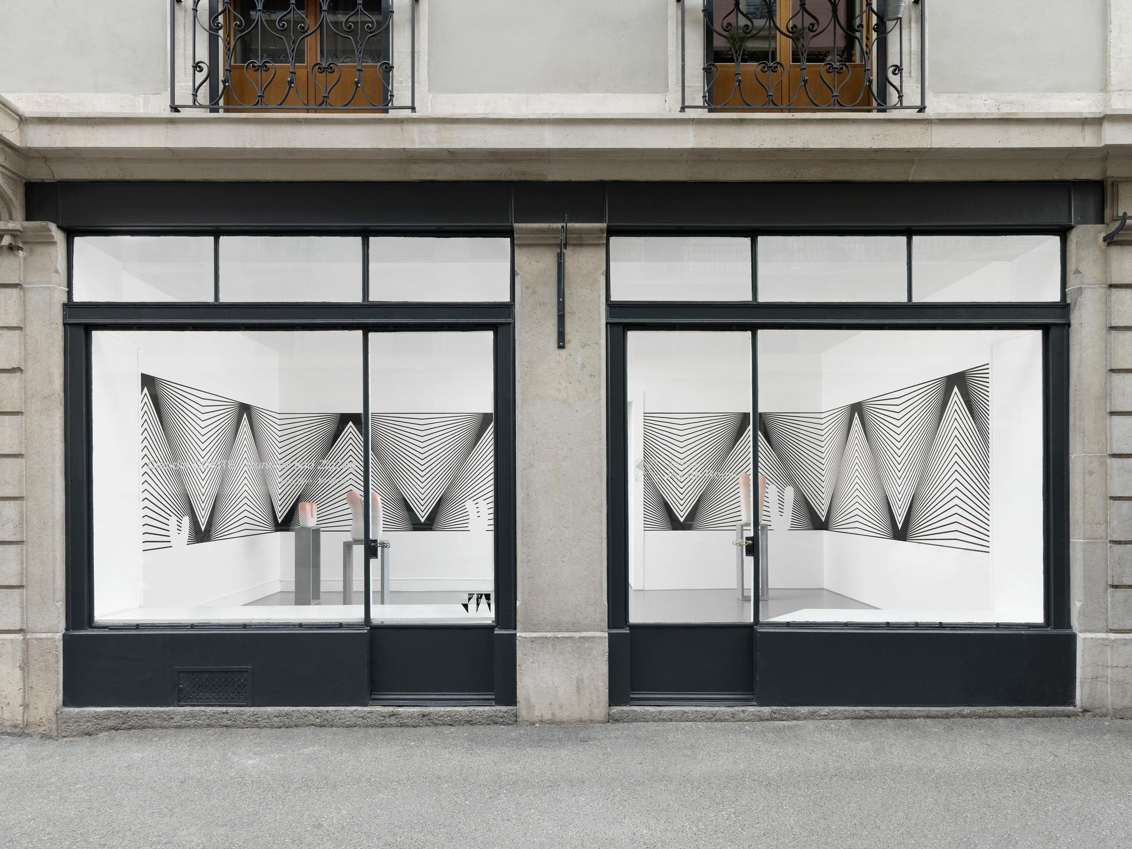 Exhibition View Claudia Comte Soloshow «Bunnies & Zig Zag» at Galerie Joy de Rouvre, Geneva / Photo: Annik Wetter / Courtesy: the artist and König Galerie, Berlin