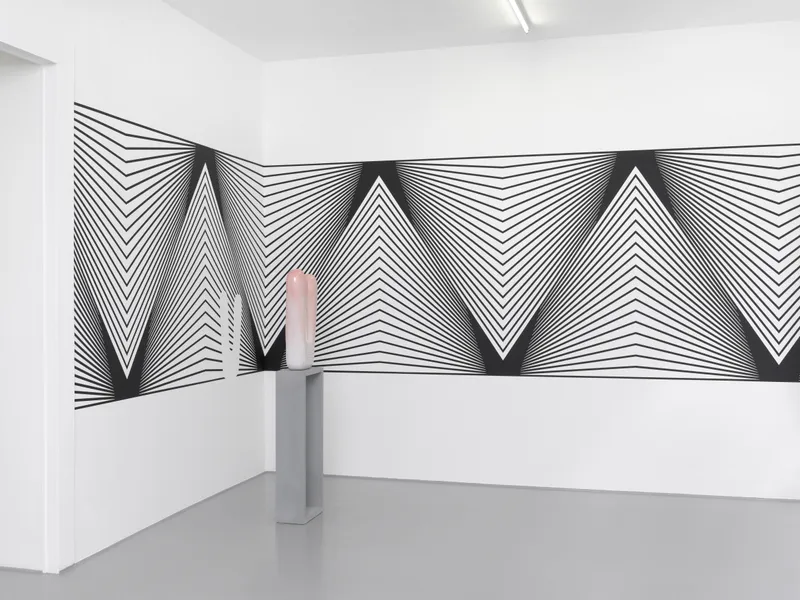 Exhibition View Claudia Comte Soloshow «Bunnies & Zig Zag» at Galerie Joy de Rouvre, Geneva / Photo: Annik Wetter / Courtesy: the artist and König Galerie, Berlin