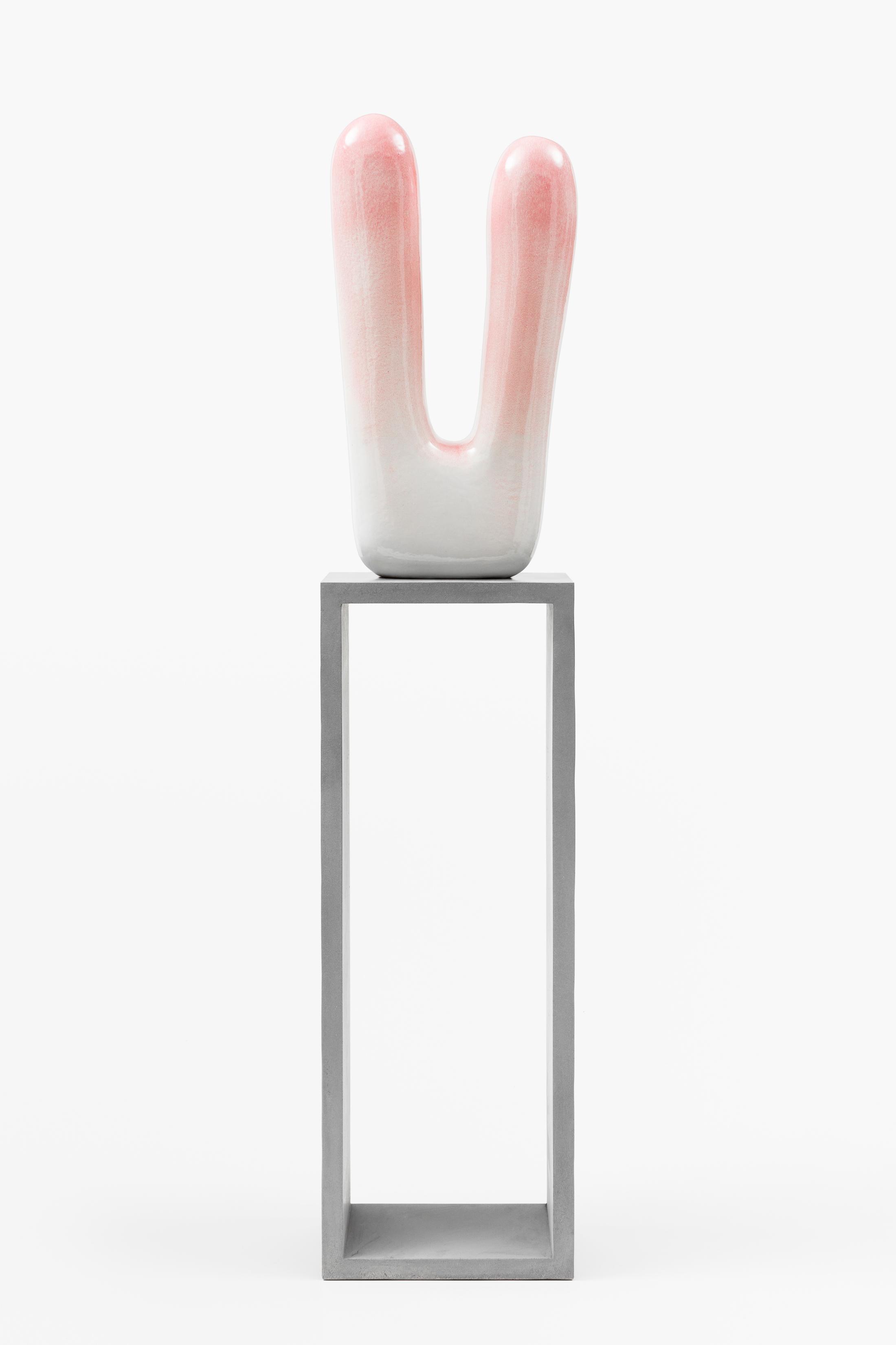 Exhibition View Claudia Comte Soloshow «Bunnies & Zig Zag ; view on Leonardo, 2019» at Galerie Joy de Rouvre, Geneva / Photo: Annik Wetter / Courtesy: the artist and König Galerie, Berlin