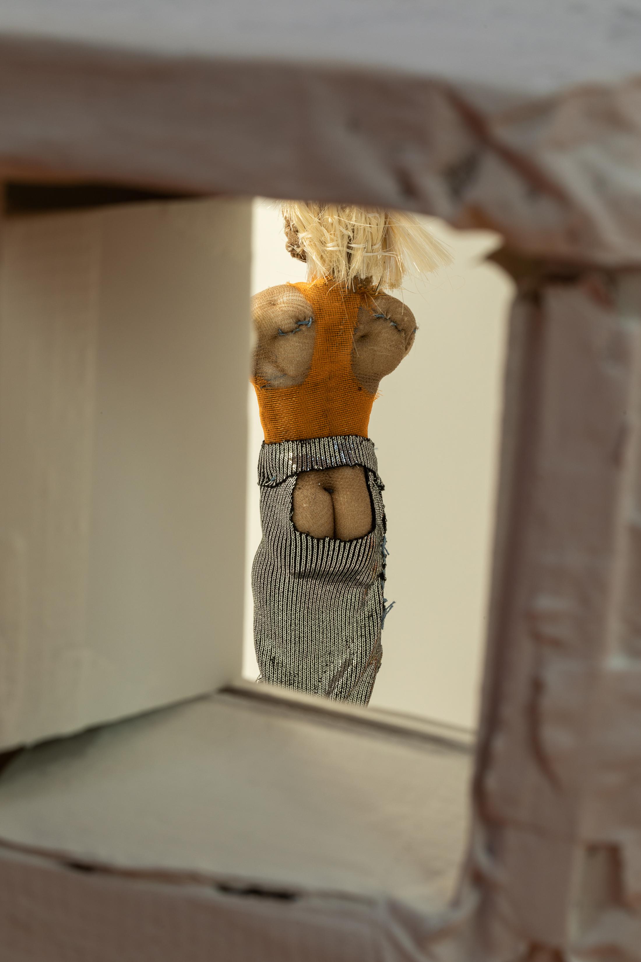 Exhibition View Group Show «Cockroach or Queen?; view on Latefa Wiersch, Exhibition (detail), 2021, mixed media, ca. 58 x 55 x 40 cm» at Last Tango, Zurich, 2021 / Photo: Kilian Bannwart / Courtesy: the artist and Last Tango