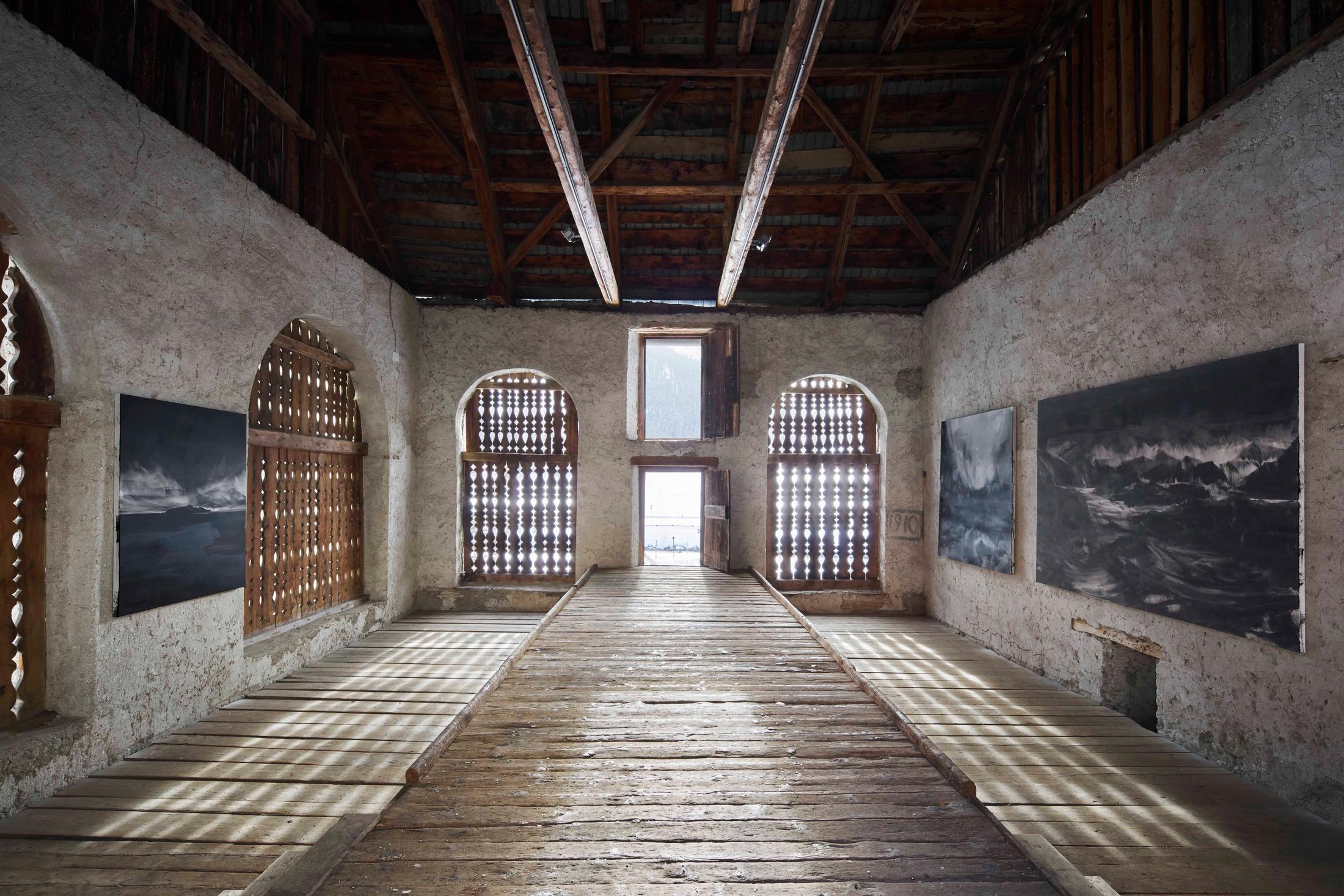 Exhibition View Conrad Jon Godly Soloshow «Through the Years» at Stalla Madulain, 2019 / Photo: Franz Rindlisbacher / Courtesy: the artist and Stalla Madulain