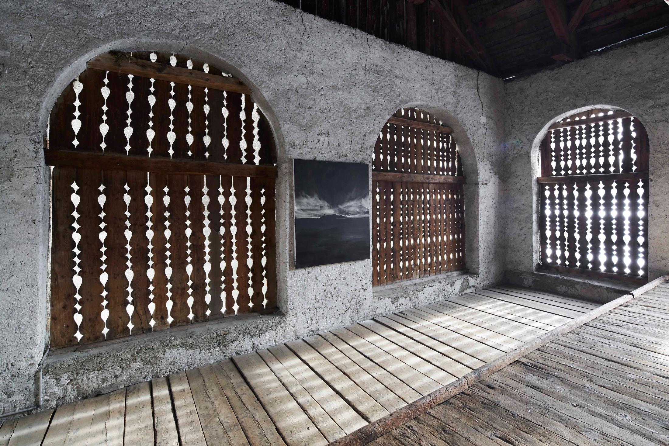 Exhibition View Conrad Jon Godly Soloshow «Through the Years» at Stalla Madulain, 2019 / Photo: Franz Rindlisbacher / Courtesy: the artist and Stalla Madulain