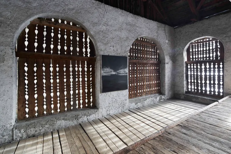 Exhibition View Conrad Jon Godly Soloshow «Through the Years» at Stalla Madulain, 2019 / Photo: Franz Rindlisbacher / Courtesy: the artist and Stalla Madulain