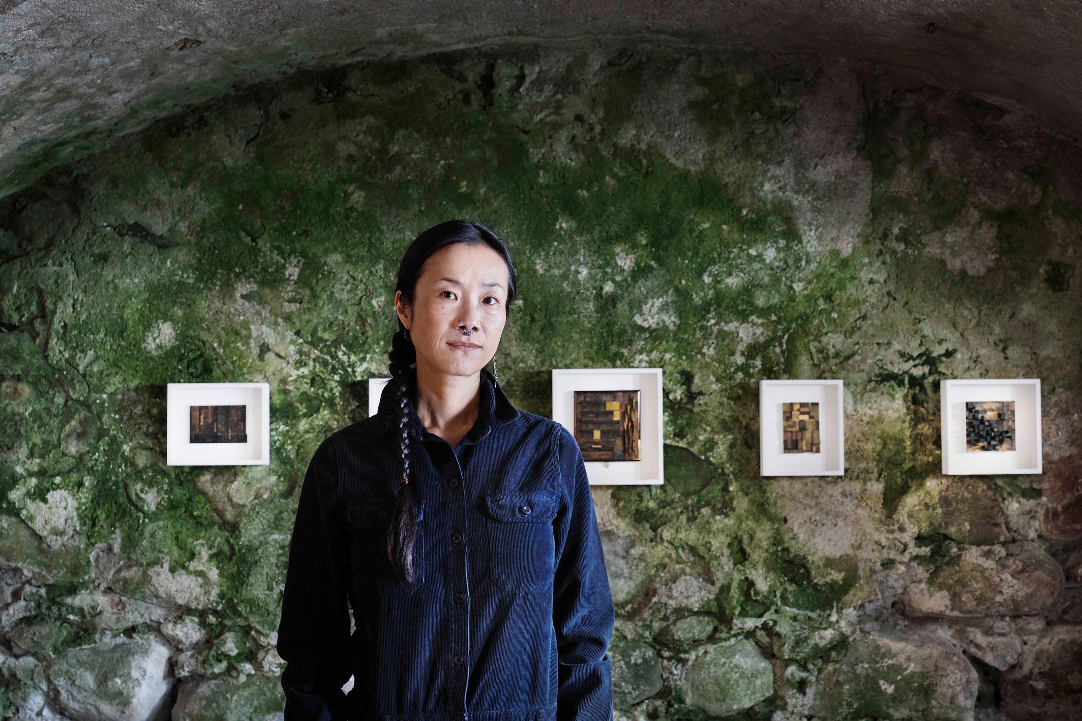 Exhibition View Kazuyo Okushiba Soloshow «Mu Ji Ga - No Ego» at Stalla Madulain, 2019 / Photo: Franz Rindlisbacher / Courtesy: the artist and Stalla Madulain