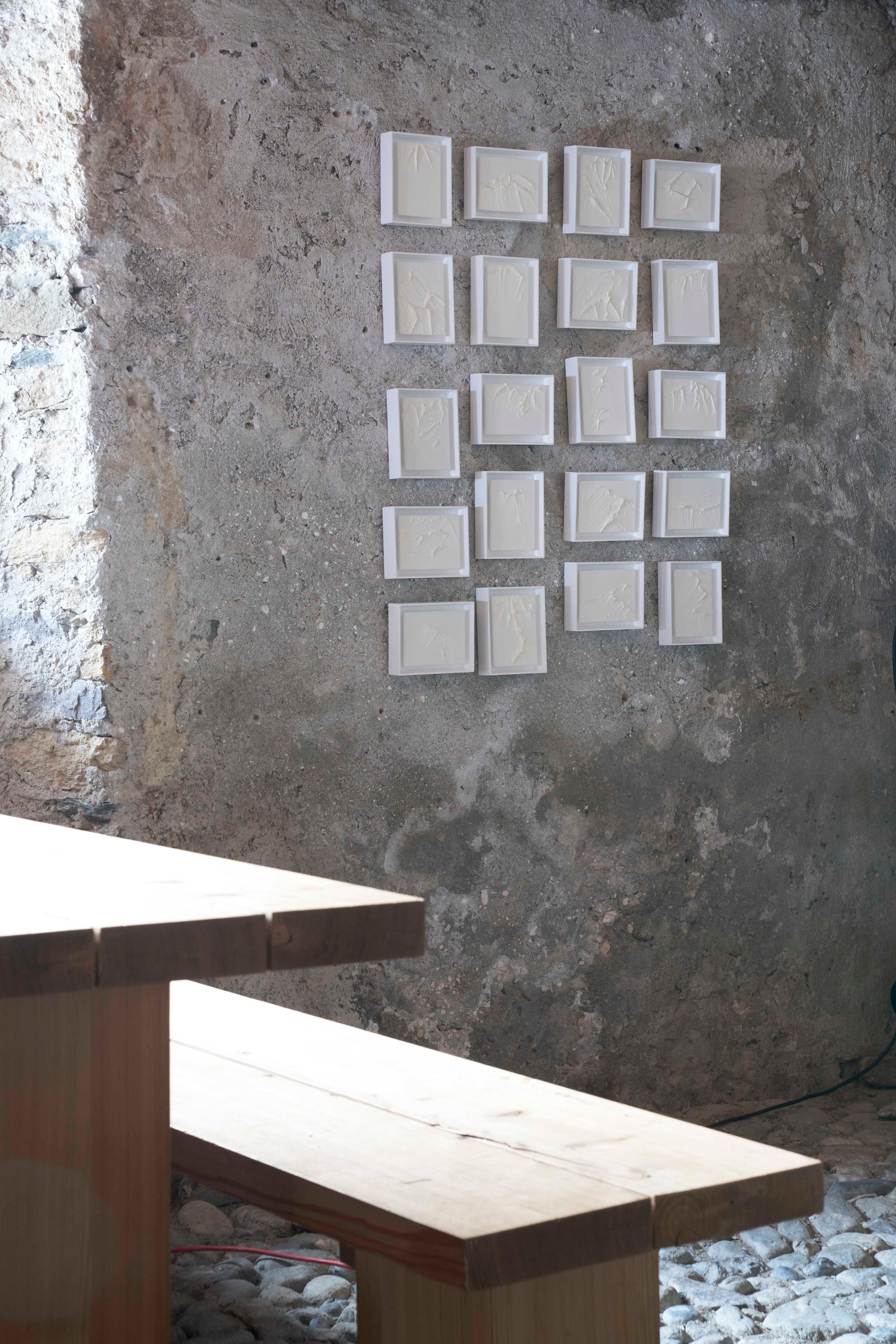 Exhibition View Conrad Jon Godly Soloshow «Through the Years» at Stalla Madulain, 2019 / Photo: Franz Rindlisbacher / Courtesy: the artist and Stalla Madulain